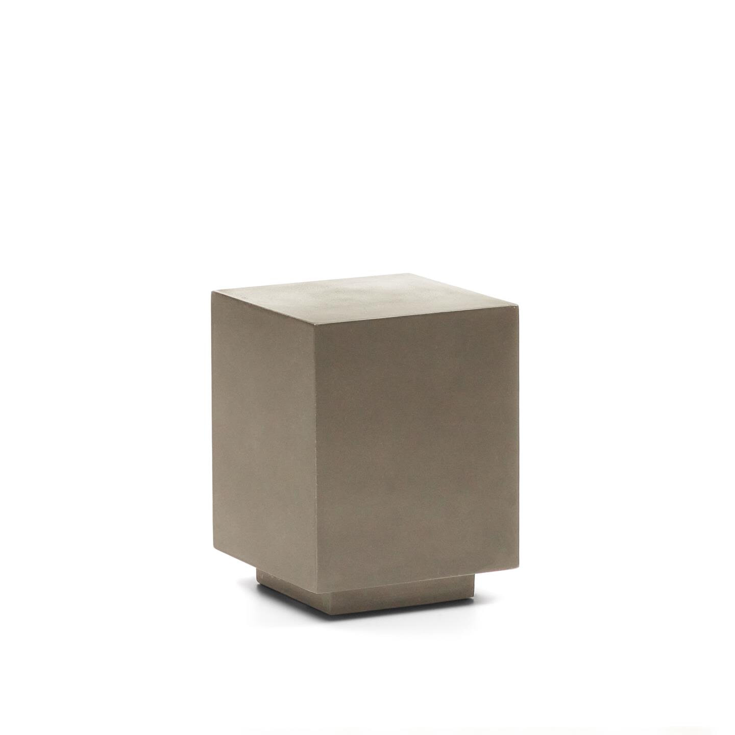 Kave Home Bijzettafel 'Rustella' Cement, 35 x 35cm