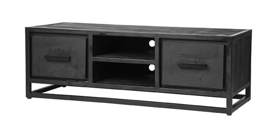 LABEL51 TV-meubel 'Chili' Zwart Mangohout