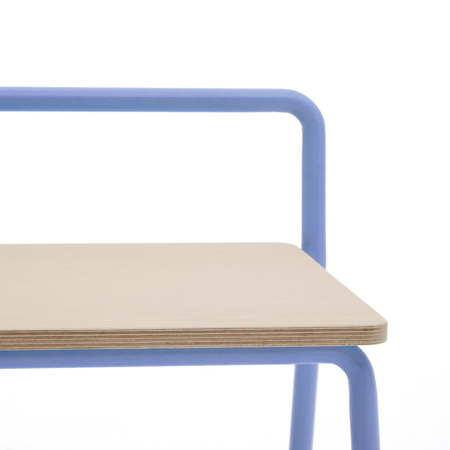 Kave Home Bankje 'Tinn' 75cm, kleur Blauw