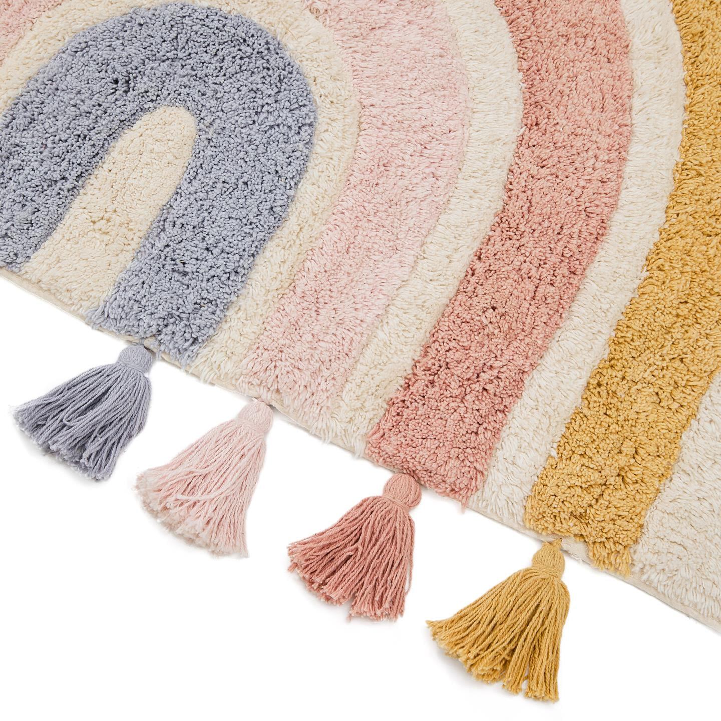 Kave Home Vloerkleed 'Tadea' Regenboog, 90 x 150cm