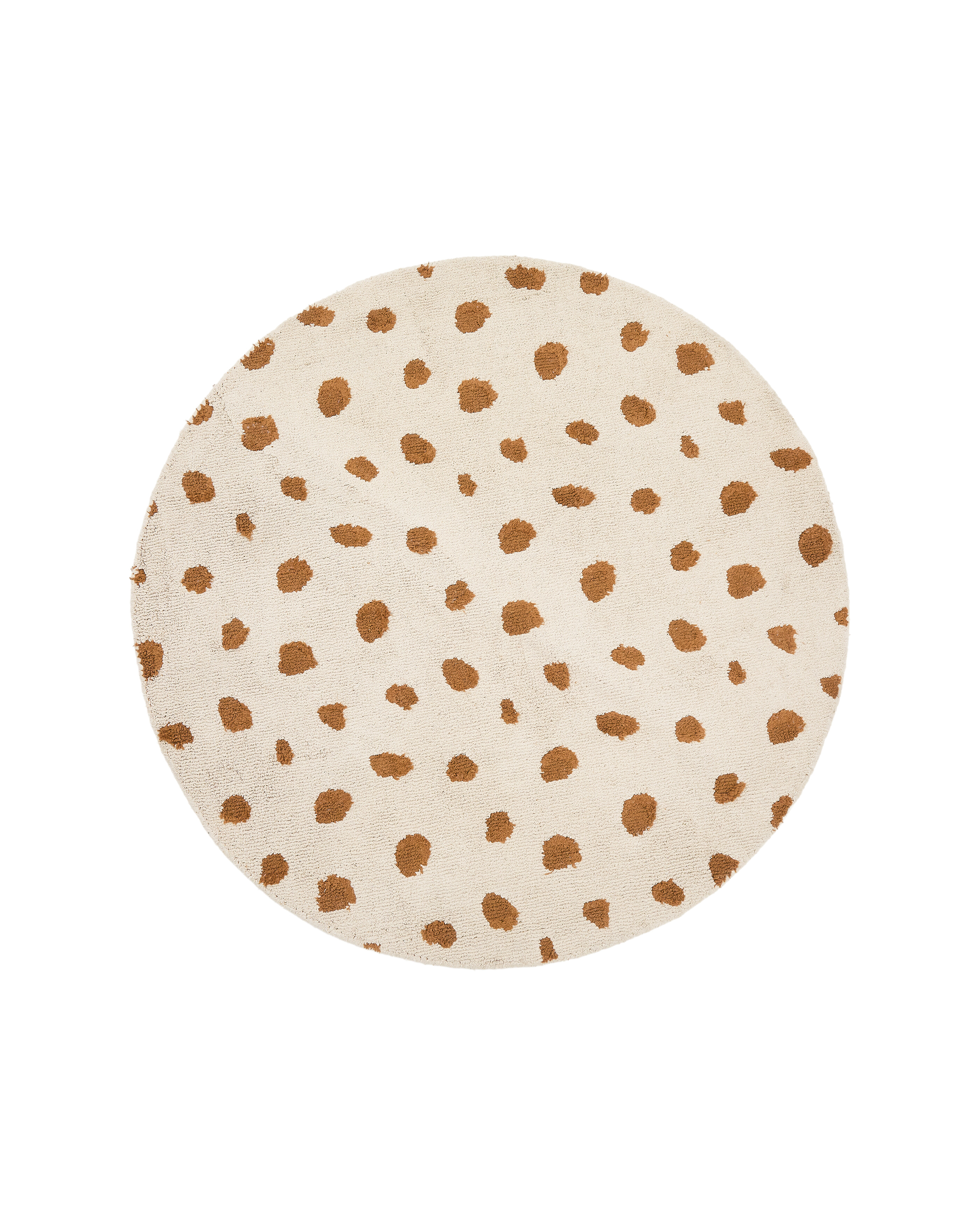 Kave Home Rond Vloerkleed Tandani Leopard, 100cm - Meerkleurig