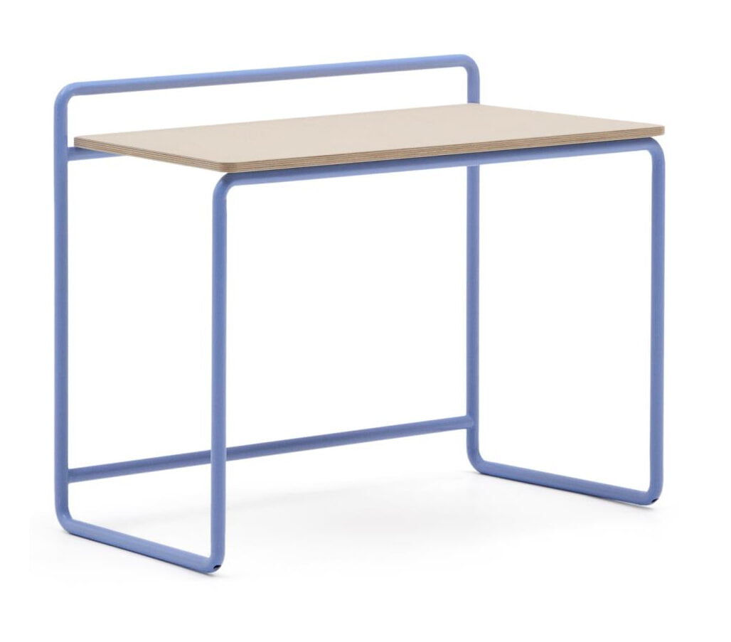 Kave Home Kinderbureau Tinn 82 x 45cm - Blauw