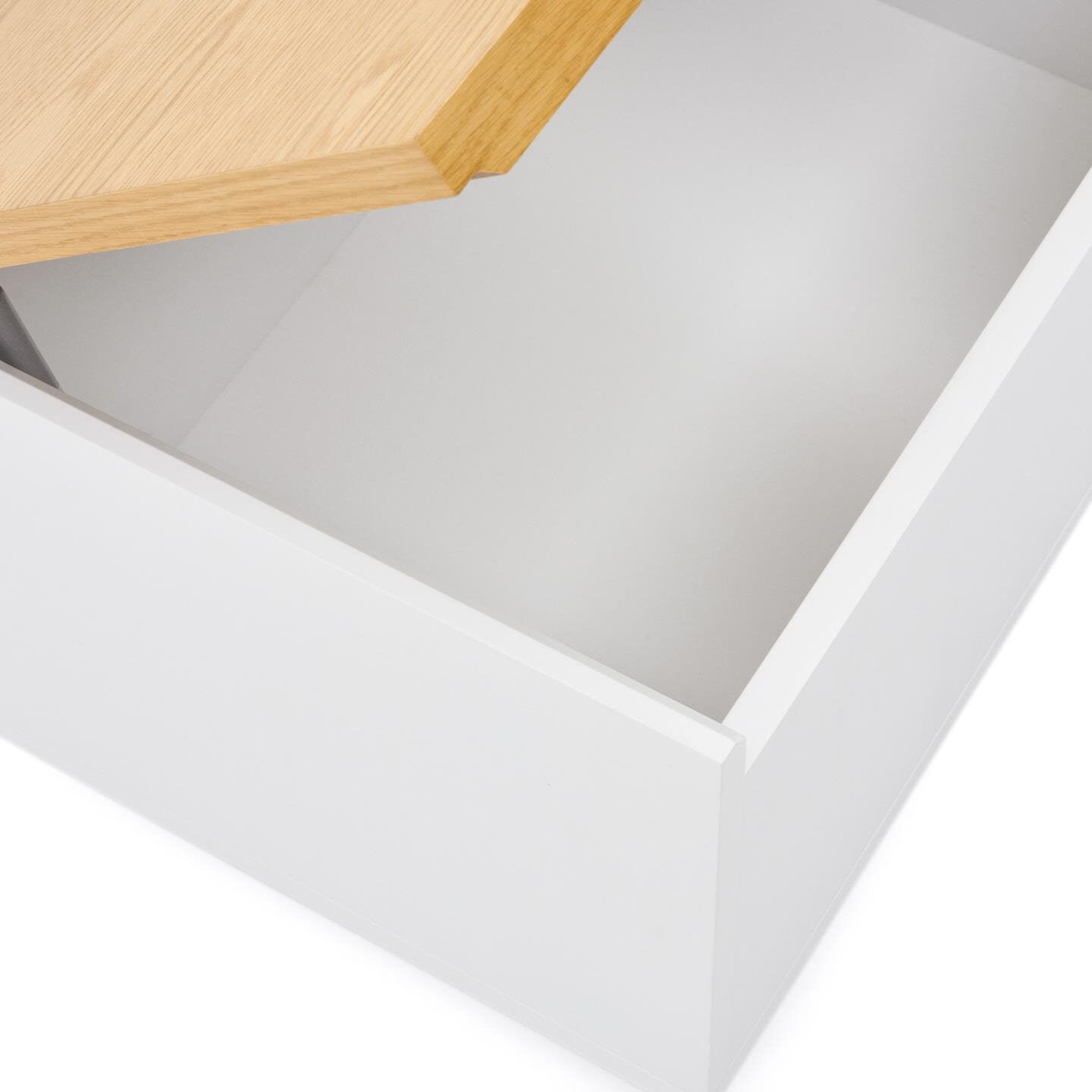 Kave Home Opbergkist 'Abilen' Eiken, 60 x 40cm, kleur Naturel