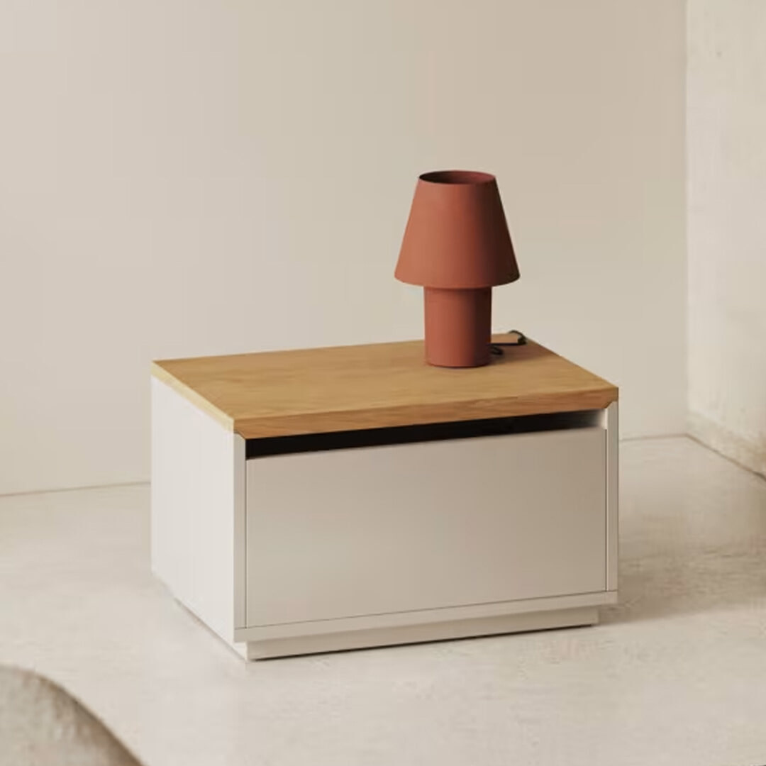 Kave Home Opbergkist Abilen Eiken, 60 x 40cm - Naturel