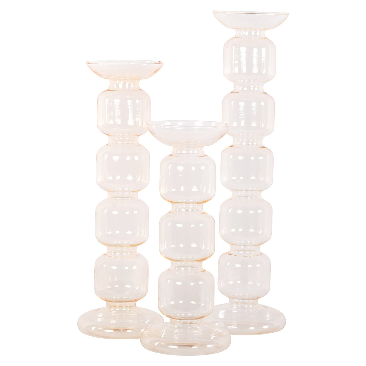 Richmond Kandelaar 'Rabia' Glas, 24cm