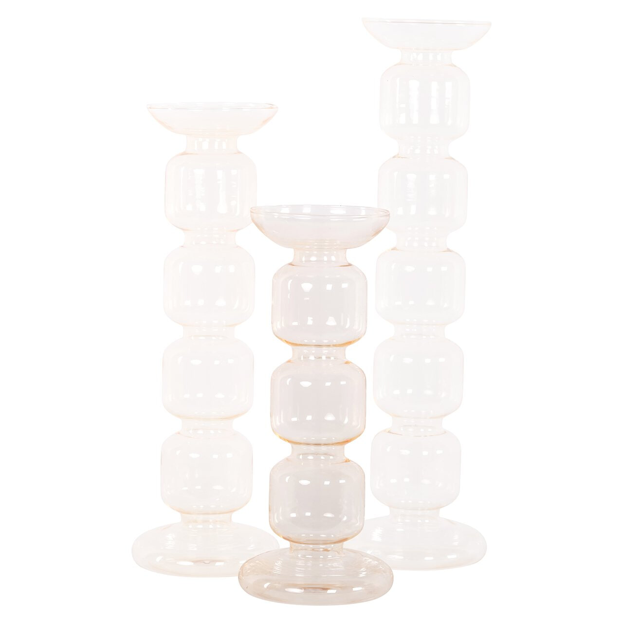 Richmond Kandelaar 'Rabia' Glas, 24cm