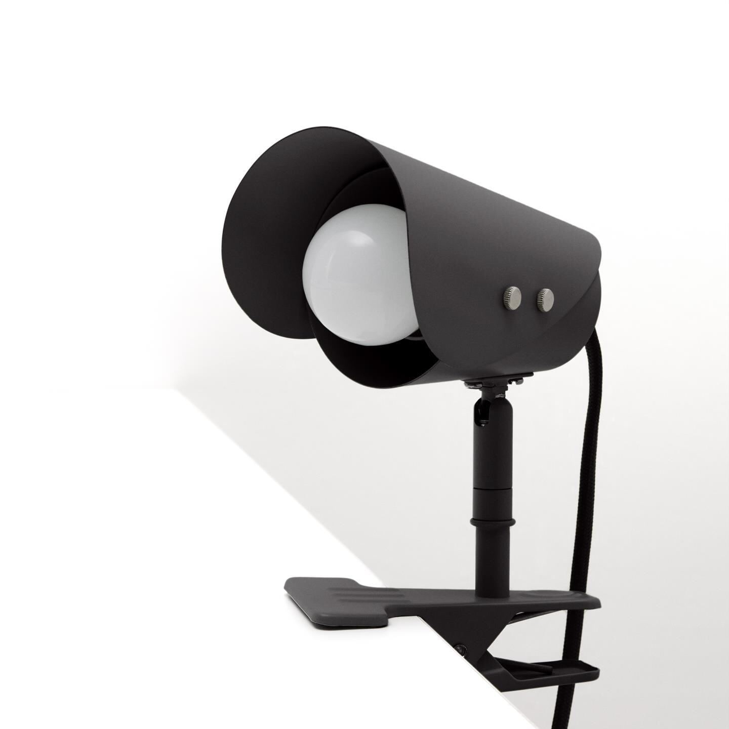 Kave Home Tafellamp 'Jula' Met klem, kleur Zwart