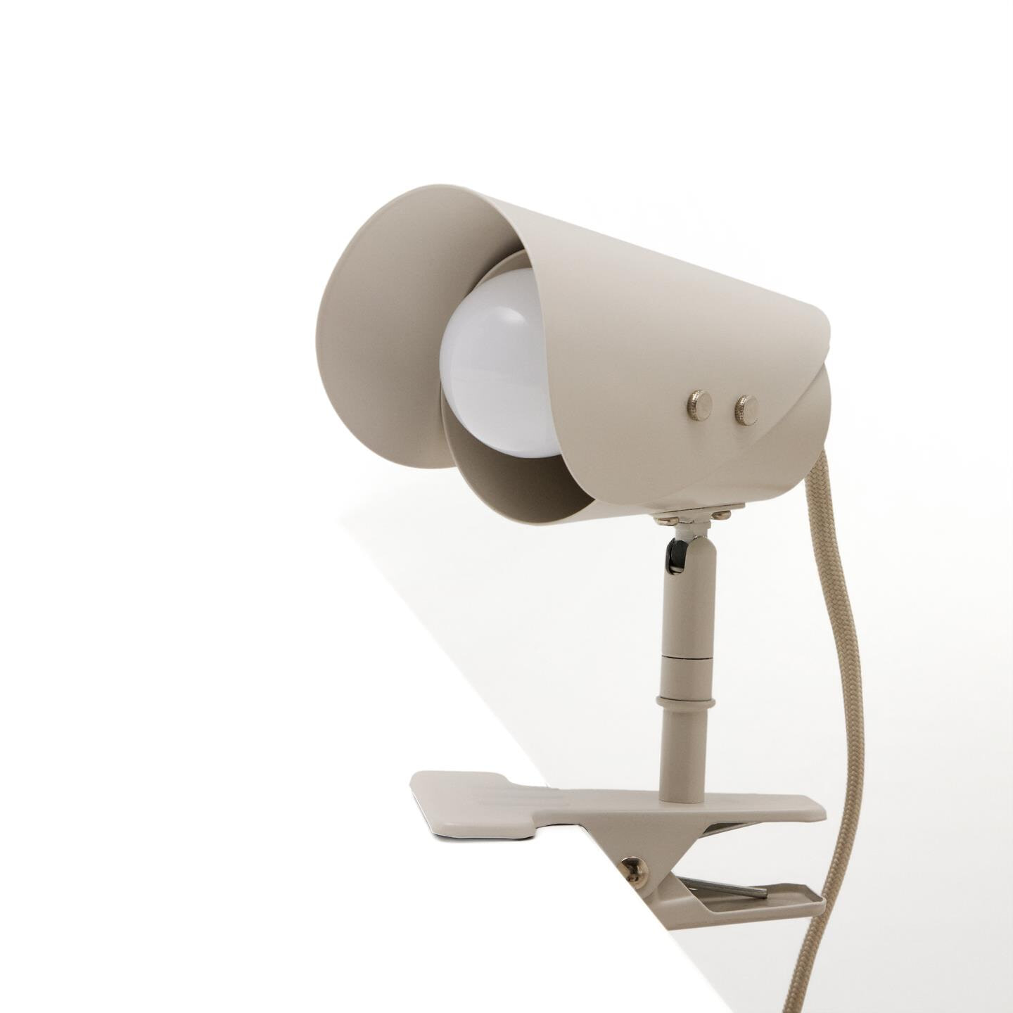 Kave Home Tafellamp 'Jula' Met klem, kleur Grijs