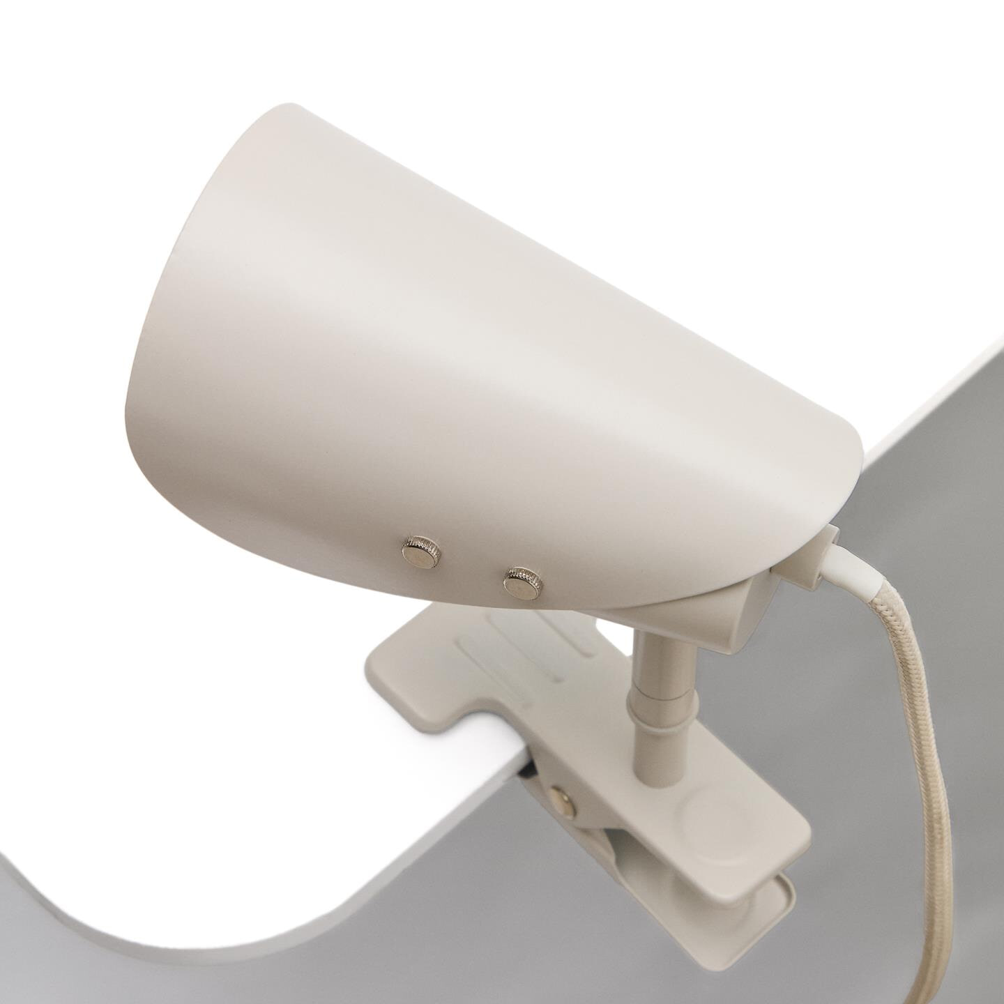 Kave Home Tafellamp 'Jula' Met klem, kleur Grijs