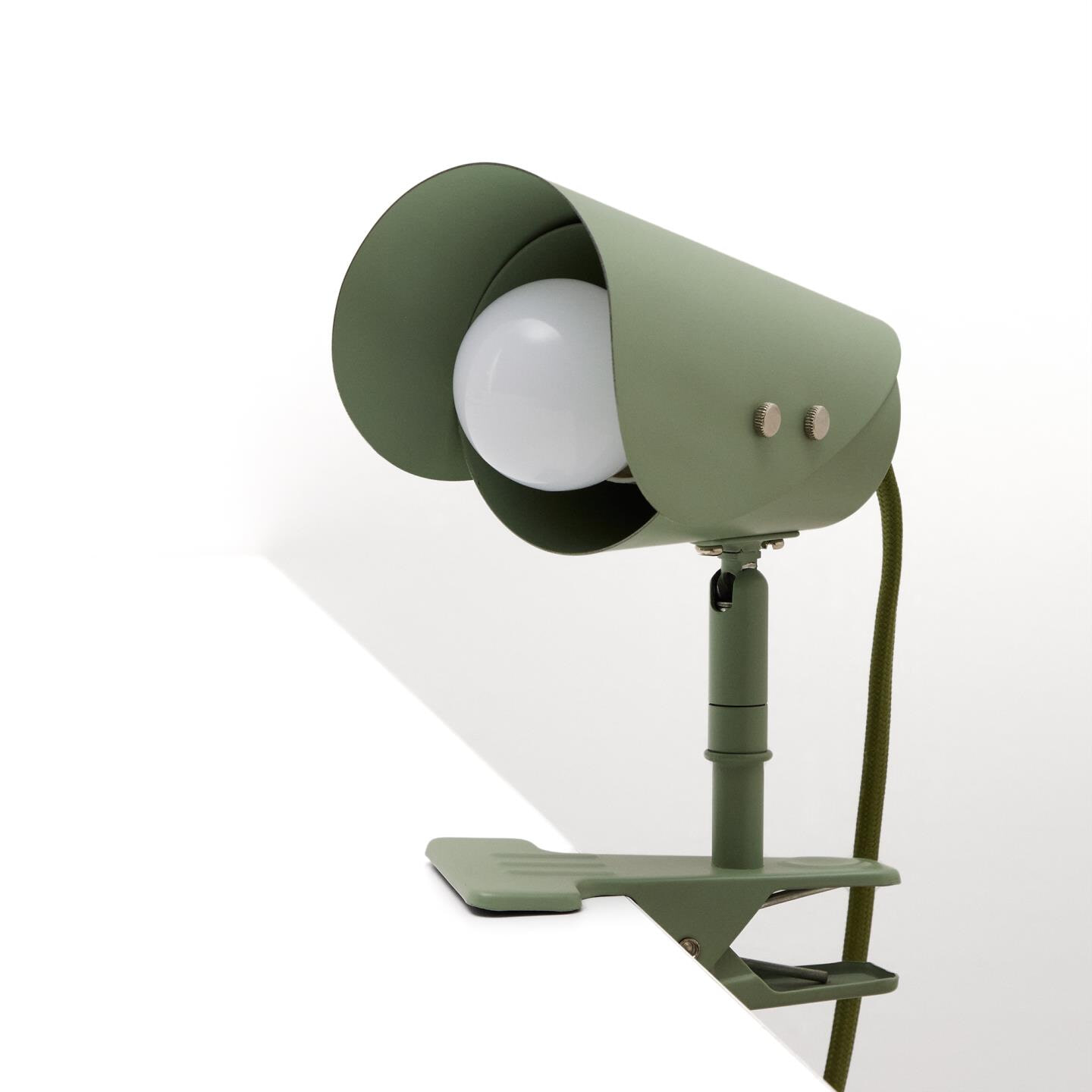 Kave Home Tafellamp 'Jula' Met klem, kleur Groen