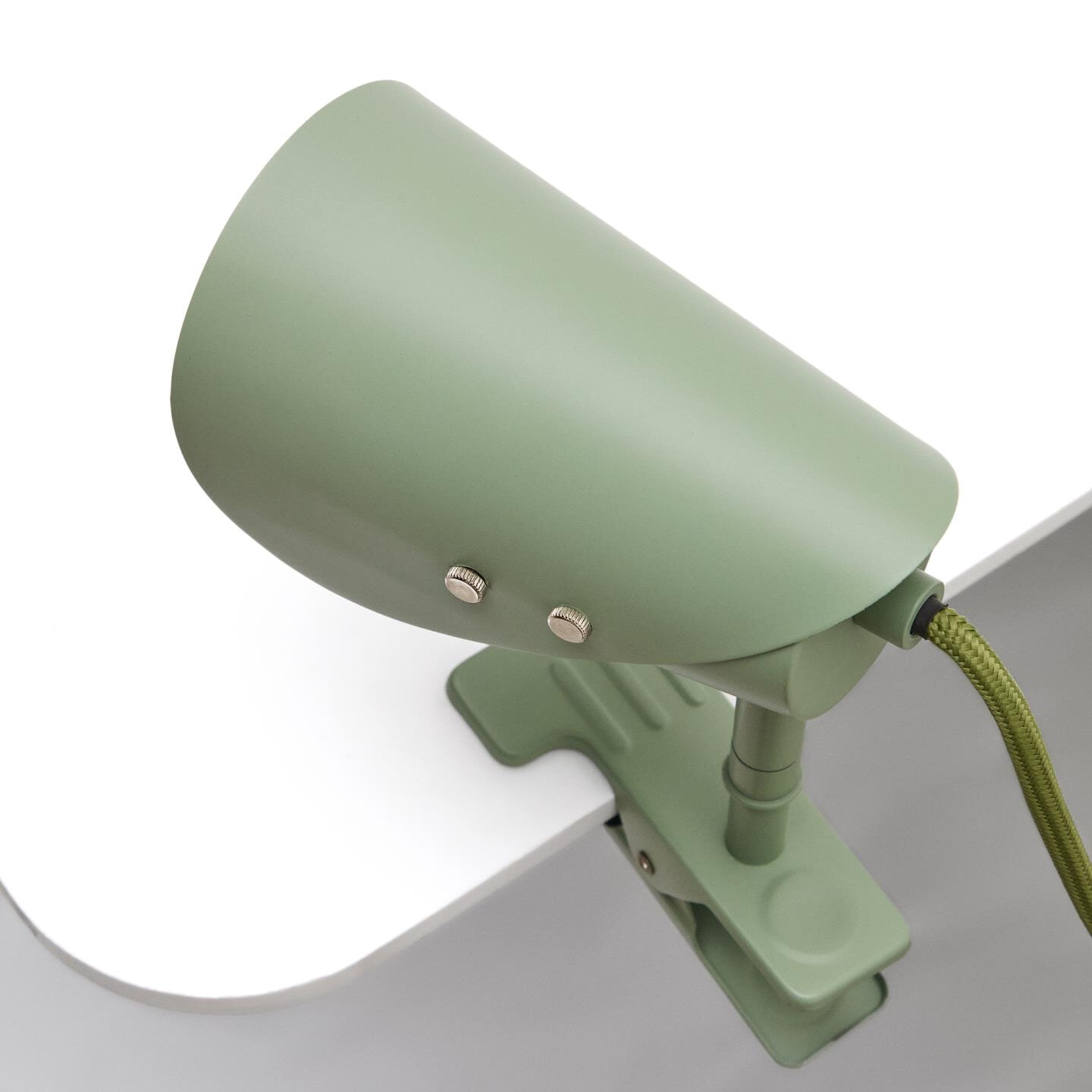 Kave Home Tafellamp 'Jula' Met klem, kleur Groen