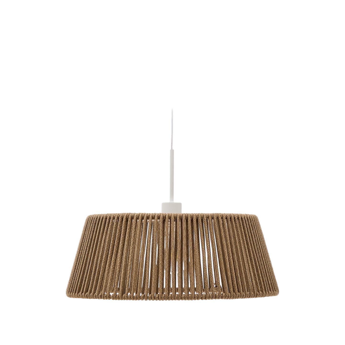 Kave Home Lampenkap 'Aldet' Geweven touw, 46cm, kleur Grijs