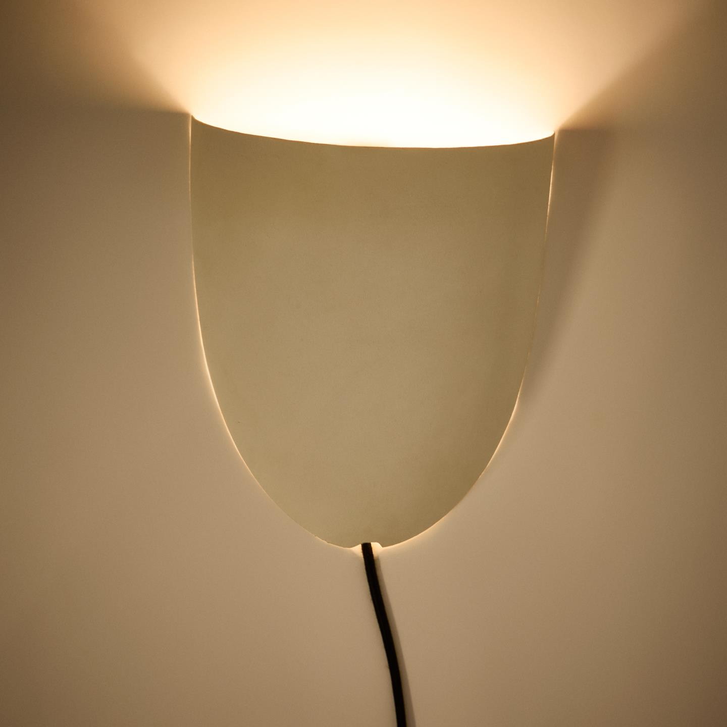 Kave Home Wandlamp 'Nibla' Kleipatroon, kleur Wit