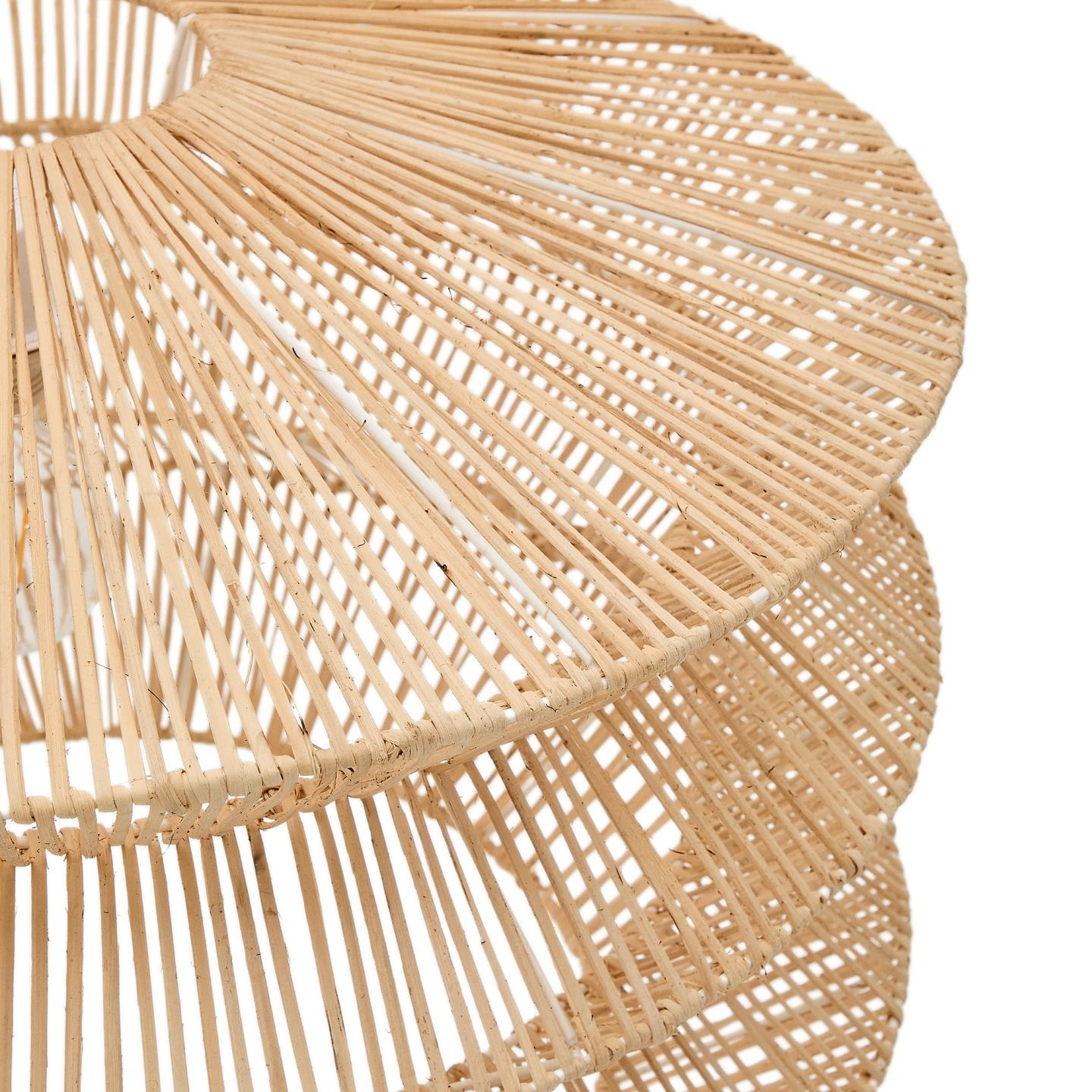 Kave Home Lampenkap 'Dakit' Rotan, 60cm