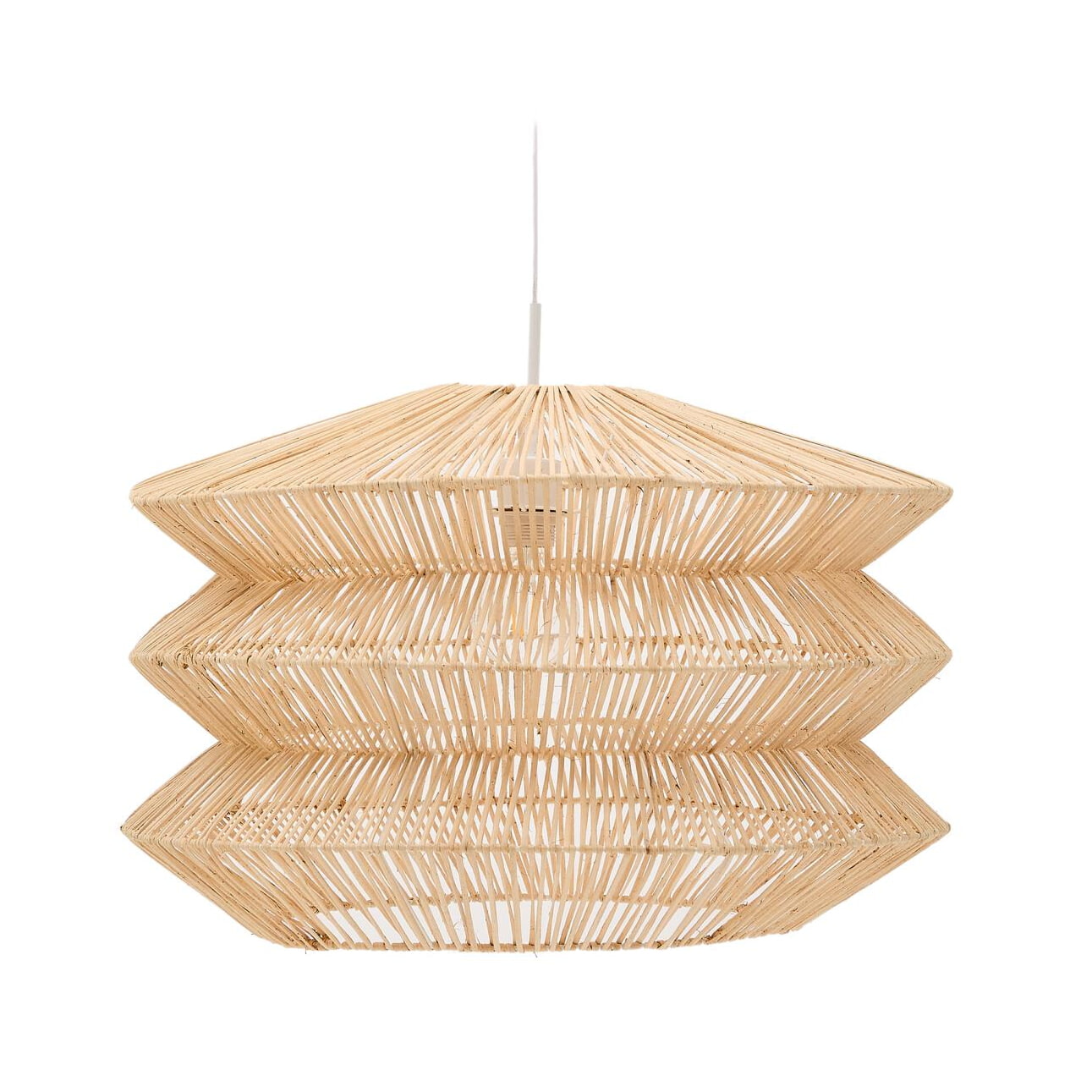 Kave Home Lampenkap 'Dakit' Rotan, 60cm