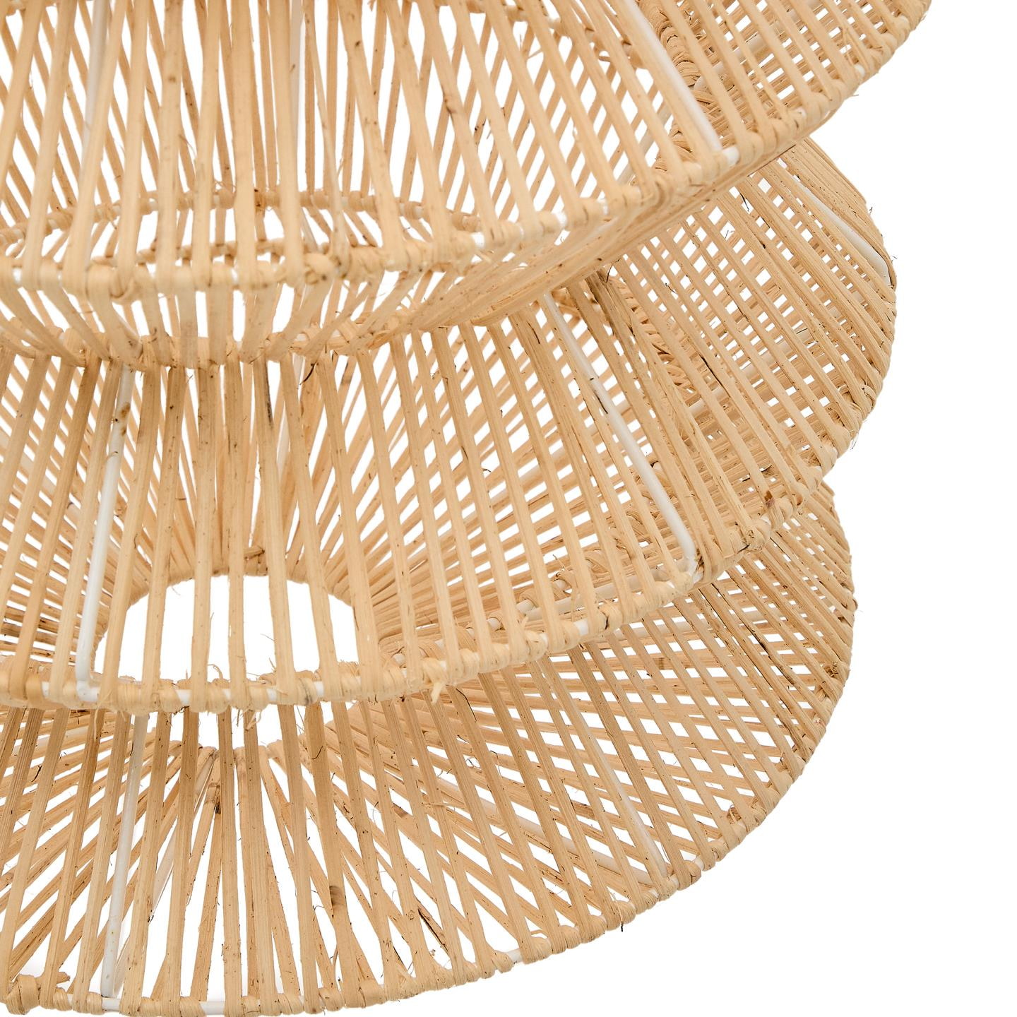 Kave Home Lampenkap 'Dakit' Rotan, 40cm