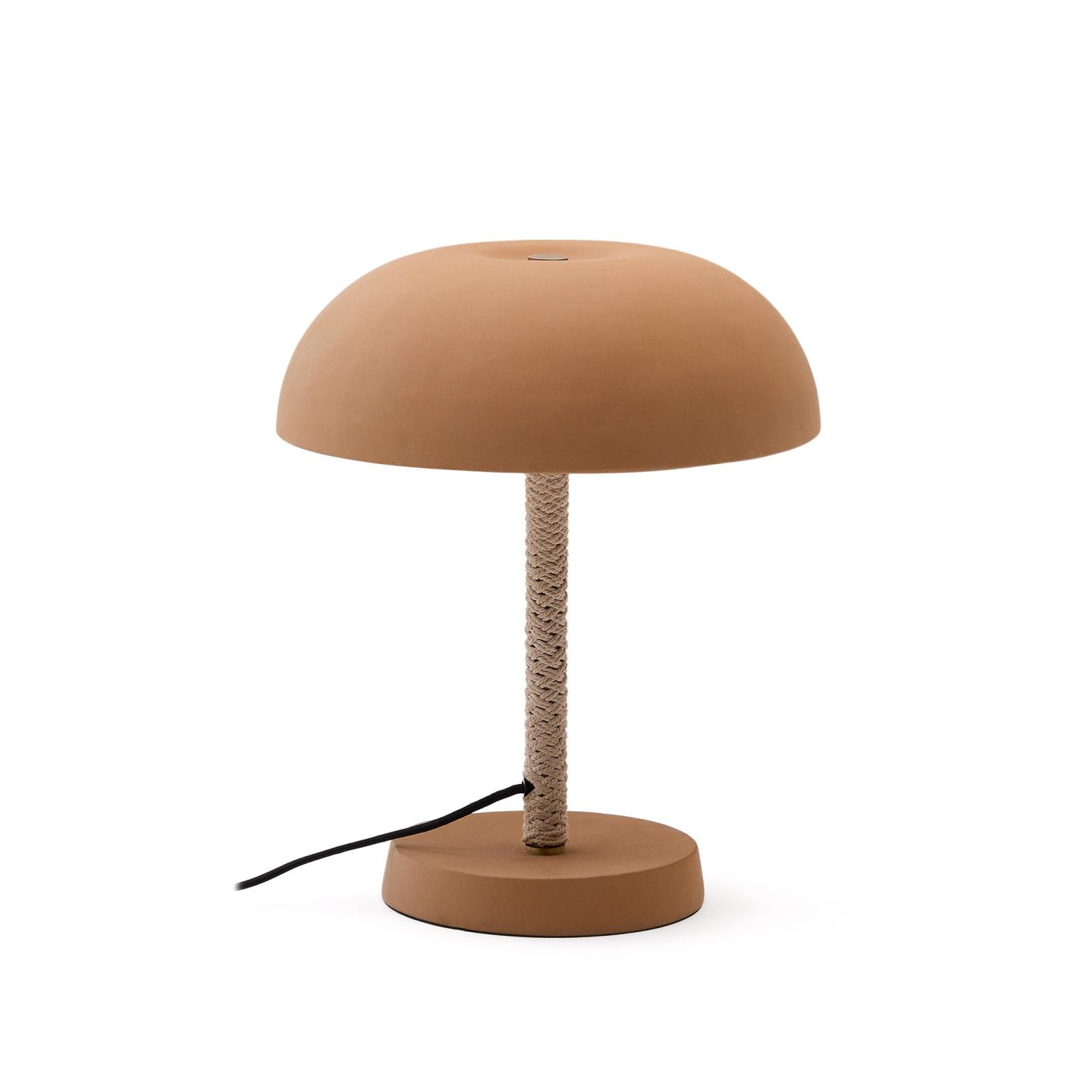 Kave Home Tafellamp 'Arinda' Terracotta en touw