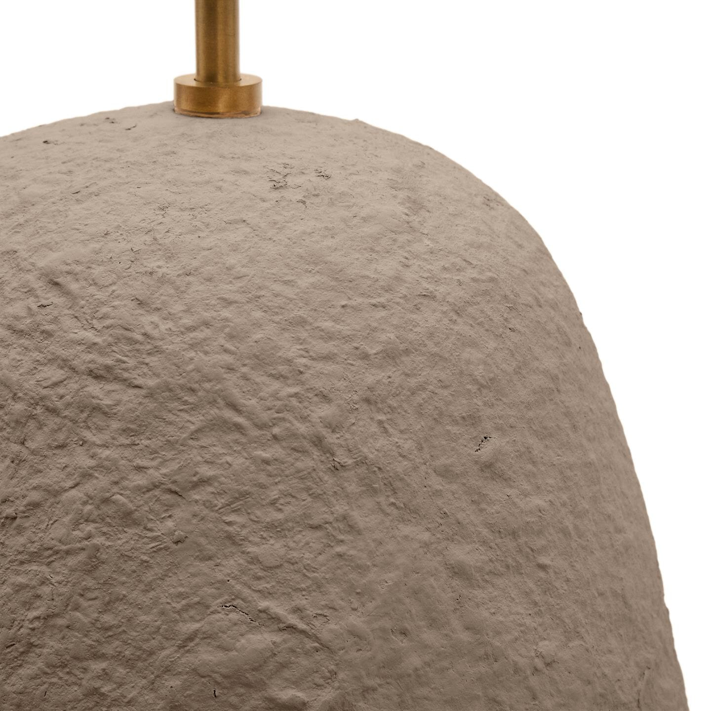 Kave Home Hanglamp 'Lisora' Papier-maché, 35cm, kleur Bruin