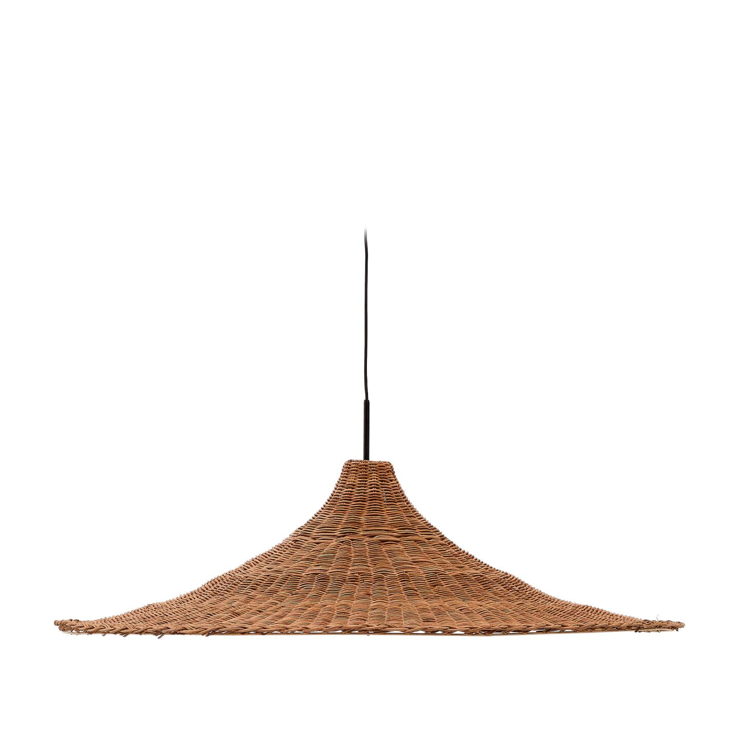 Kave Home Lampenkap 'Bladia' Rotan, 90cm