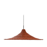 Kave Home Lampenkap 'Bladia' Rotan, 90cm, kleur Terracotta