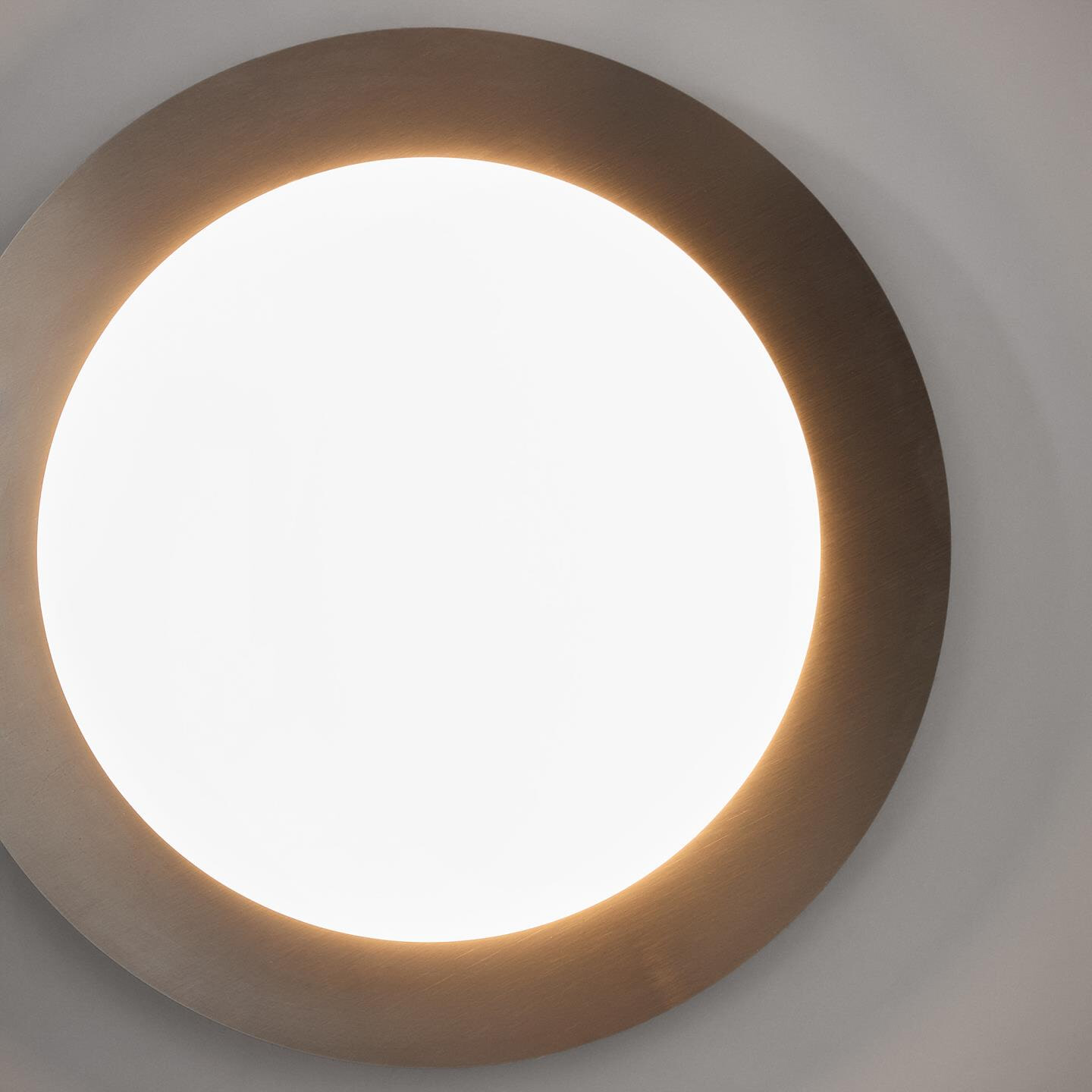 Kave Home Plafondlamp 'Novae' 40cm, kleur Lichtgrijs