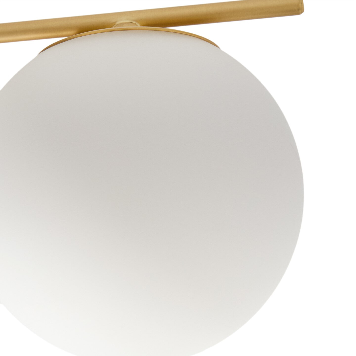 Kave Home Plafondlamp 'Brisia' Glas en messing, 4-lamps