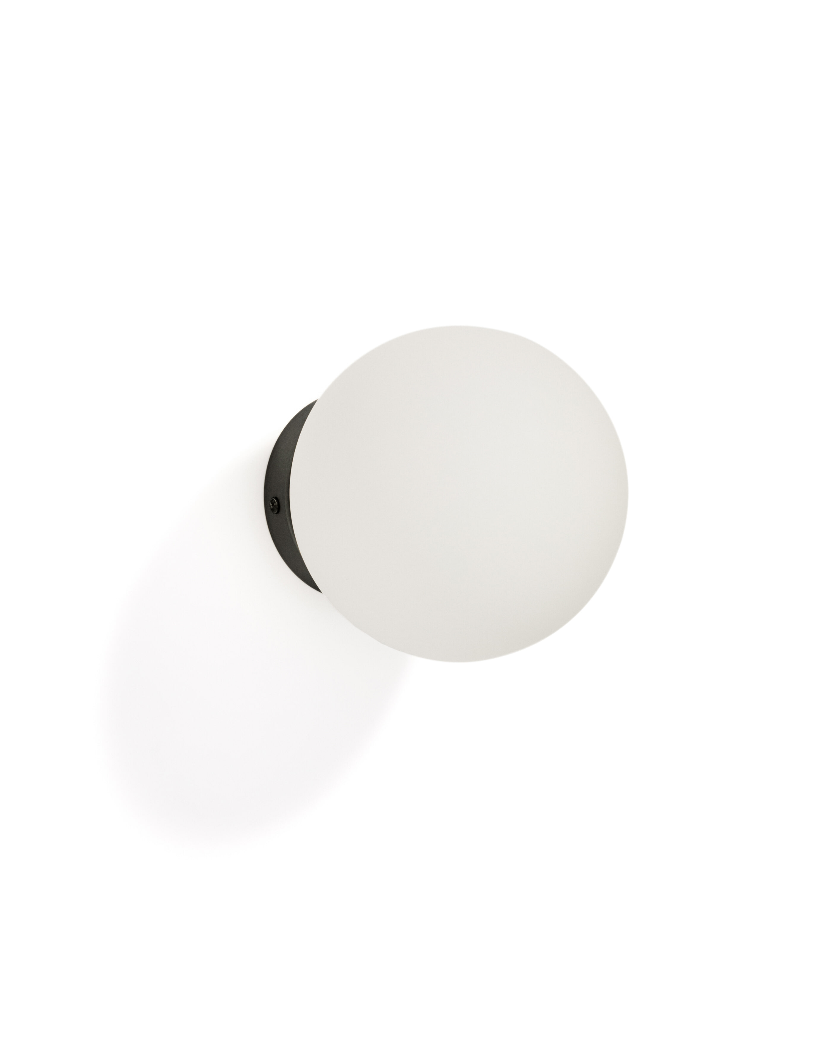 Kave Home Wandlamp Brisia Glas en metaal - Zwart