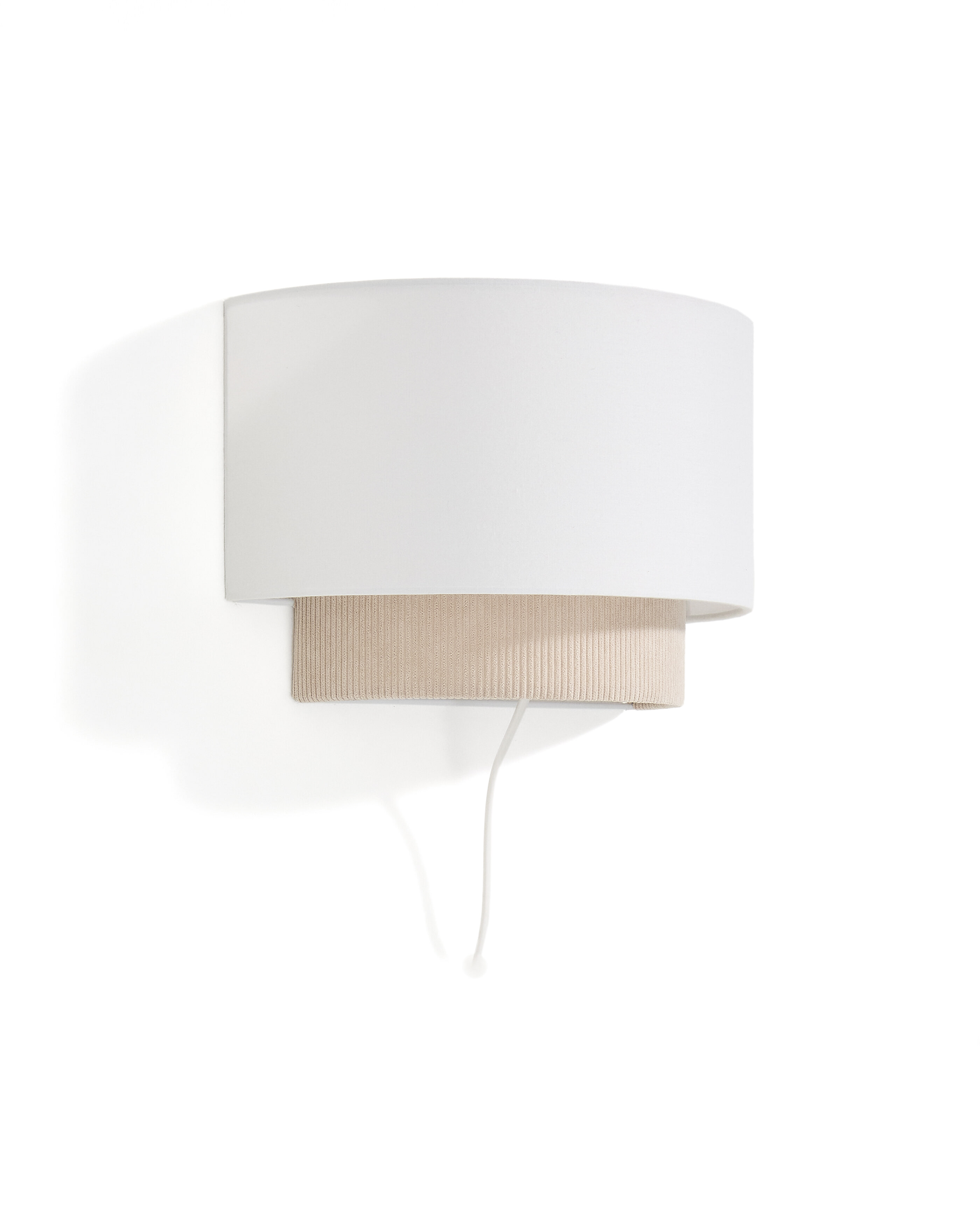 Kave Home Wandlamp Bianella Rib Velvet - Beige