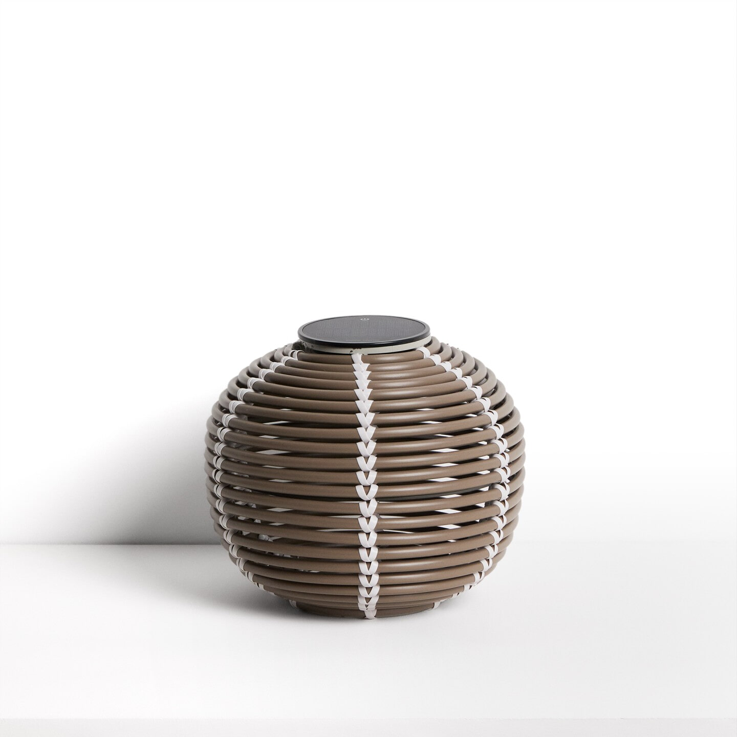 Kave Home Outdoor Tafellamp Garoina Op zonne-energie, 25cm - Taupe