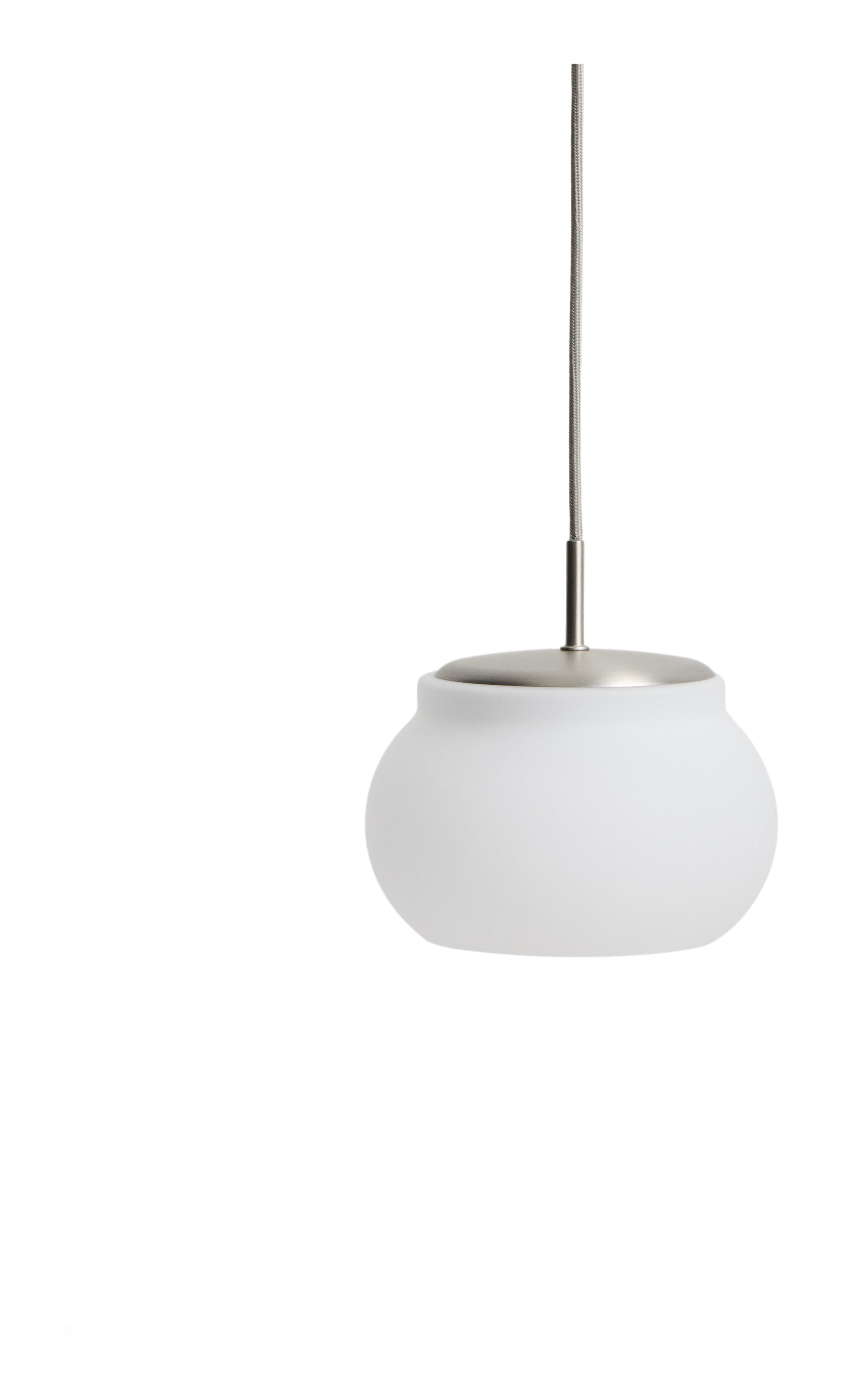 Kave Home Hanglamp Leruna Mat Glas, 20cm - Wit