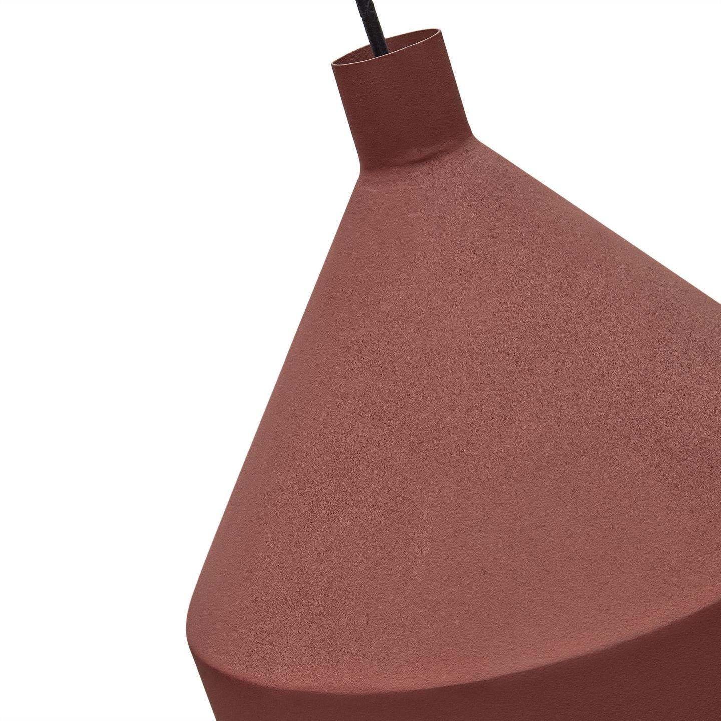 Kave Home Hanglamp 'Peralta' Terracotta look, Ø30cm