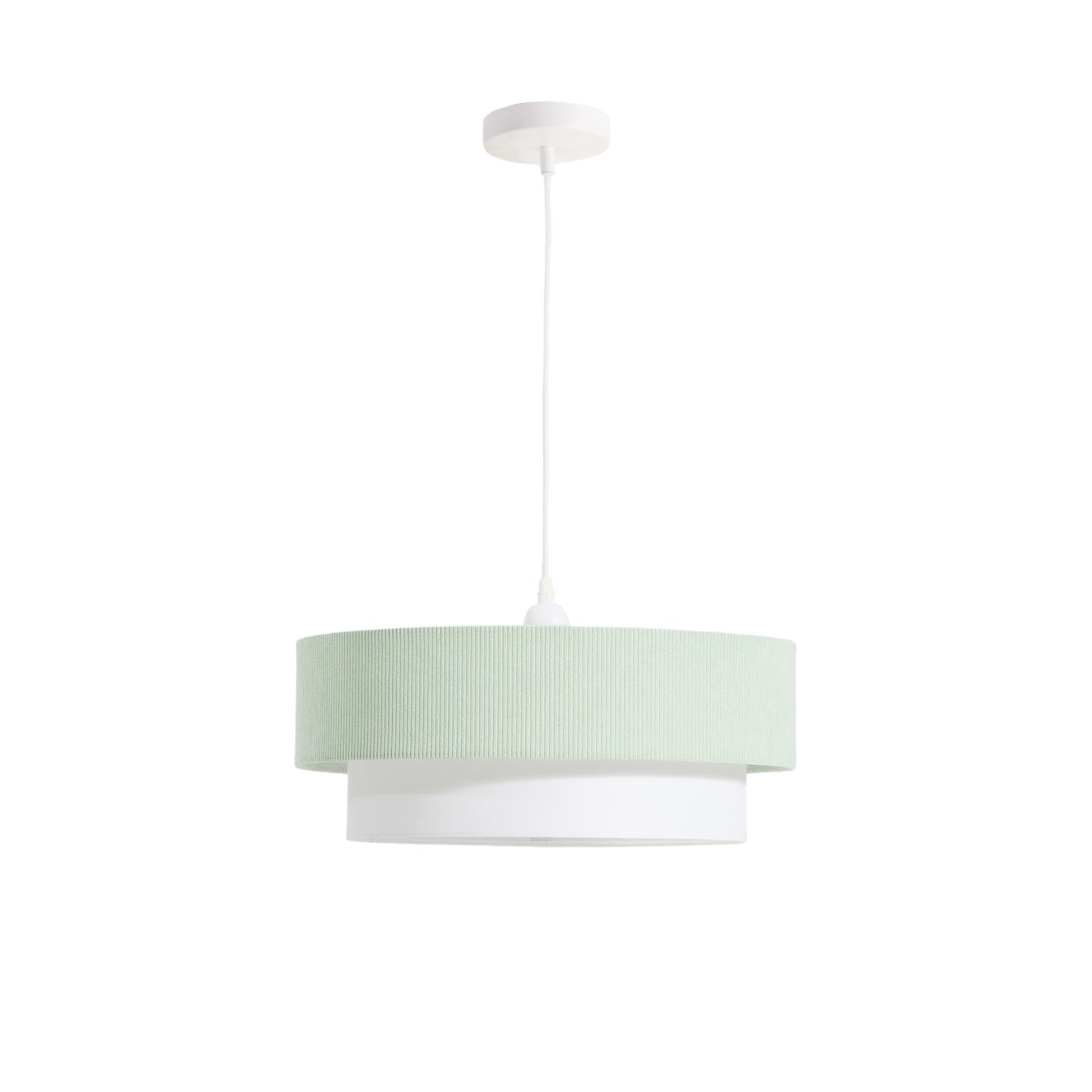 Kave Home Hanglamp Bianella Rib Velvet - Turquoise