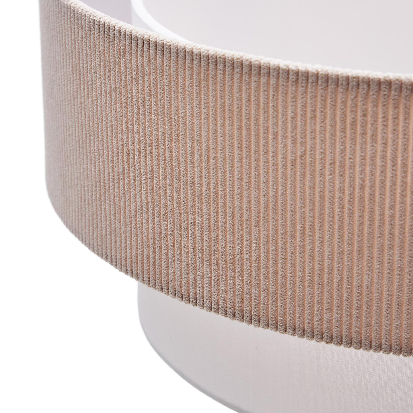Kave Home Lampenkap 'Bianella' Rib Velvet, kleur Beige