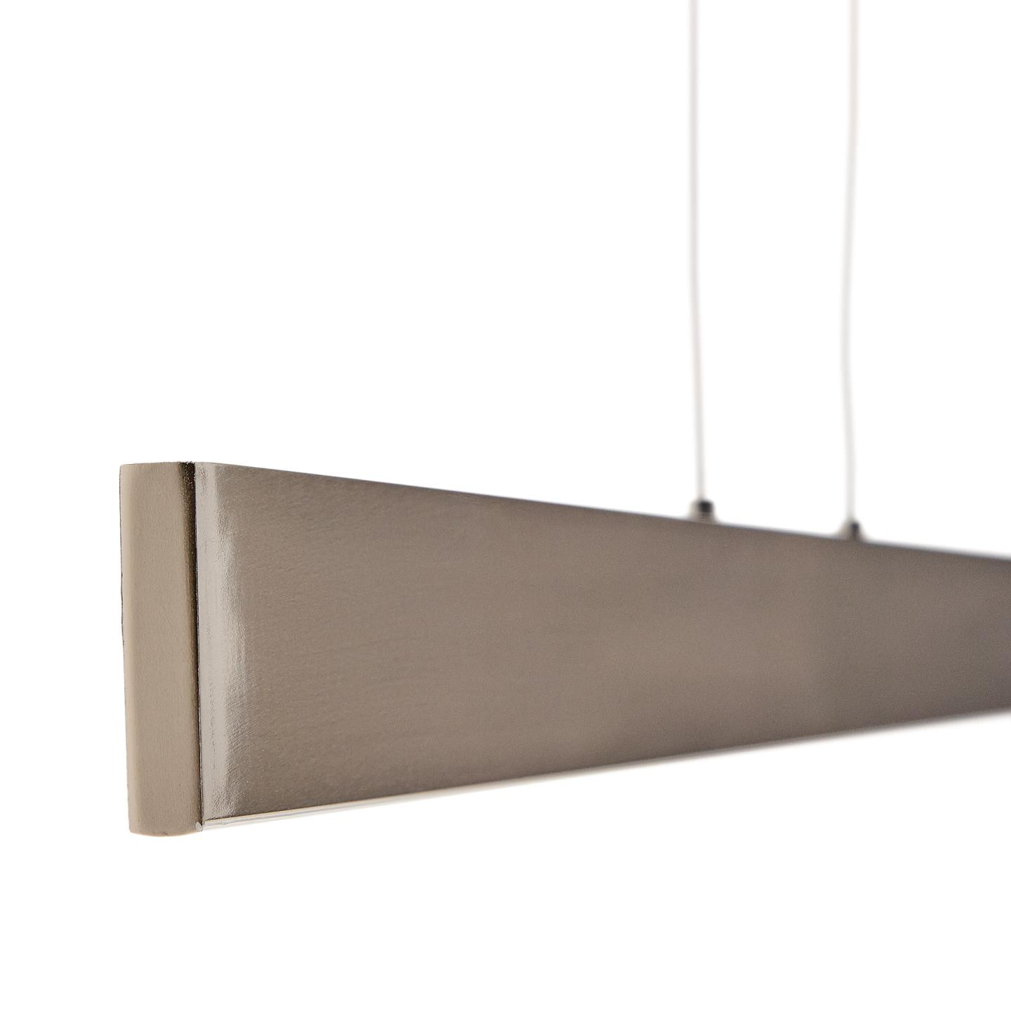 Kave Home Hanglamp 'Boadella' LED-balk, 100cm, kleur Zilver
