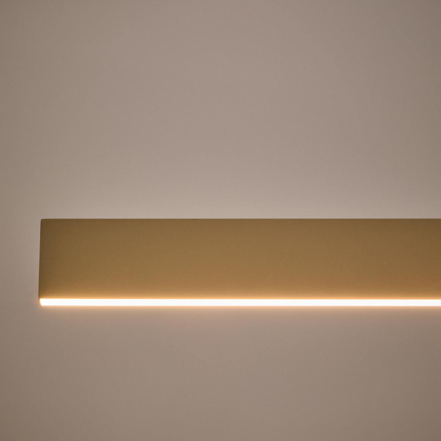 Kave Home Hanglamp 'Boadella' LED-balk, 100cm, kleur Beige