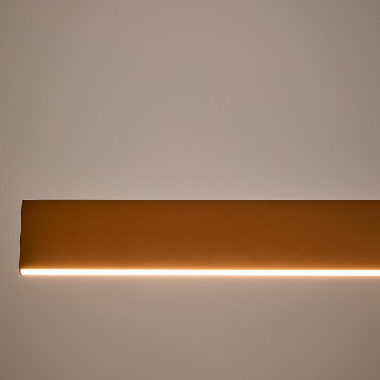 Kave Home Hanglamp 'Boadella' LED-balk, 100cm, kleur Terracotta