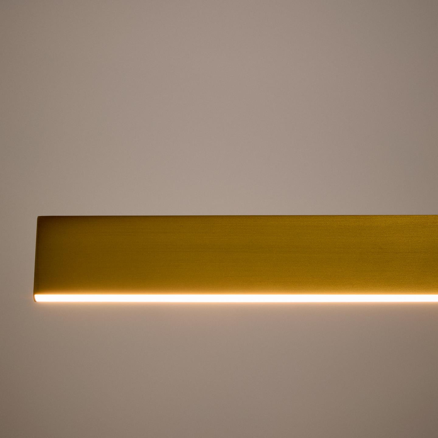 Kave Home Hanglamp 'Boadella' LED-balk, 100cm, kleur Goud