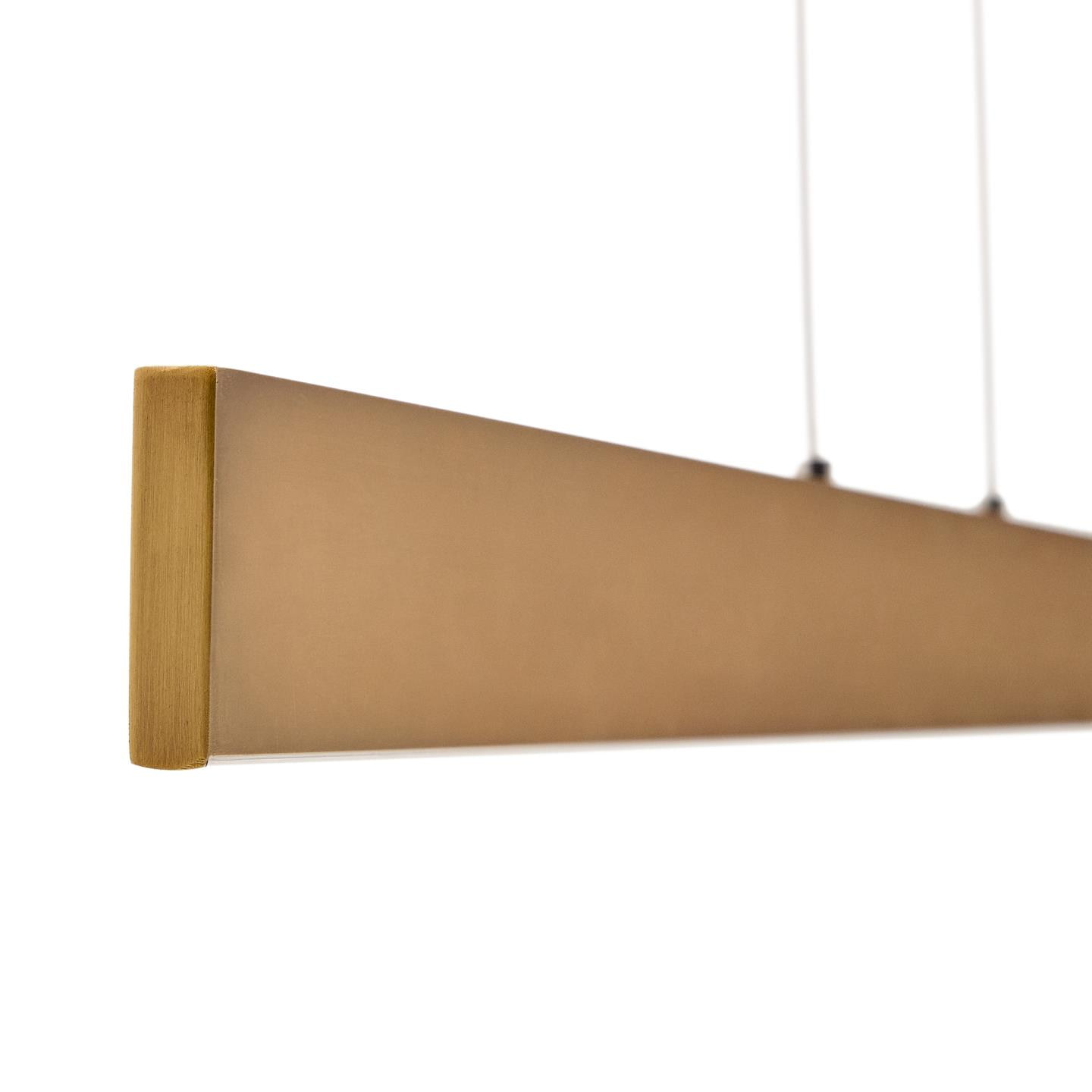 Kave Home Hanglamp 'Boadella' LED-balk, 100cm, kleur Goud
