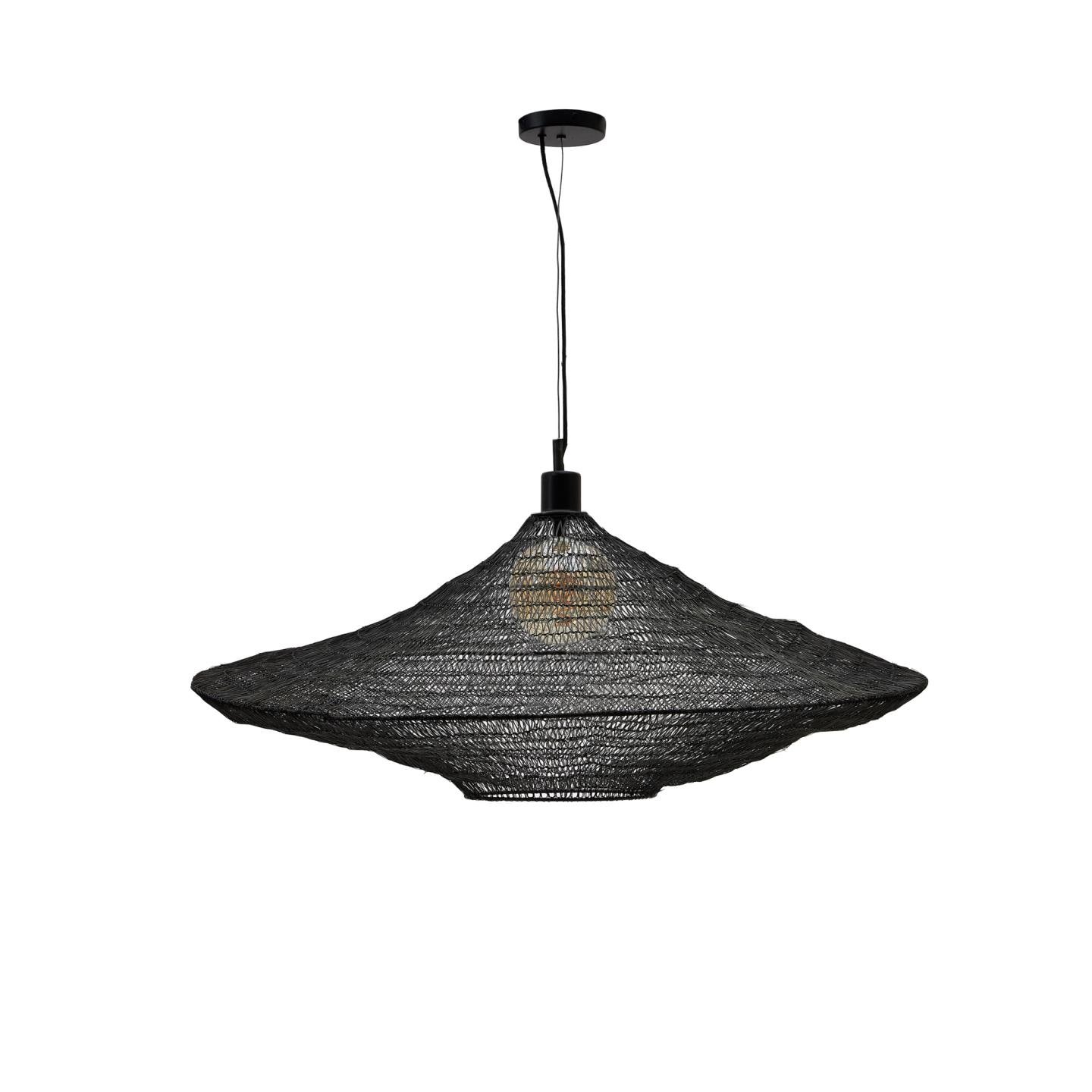 Kave Home Hanglamp 'Makai' 87cm, kleur Zwart