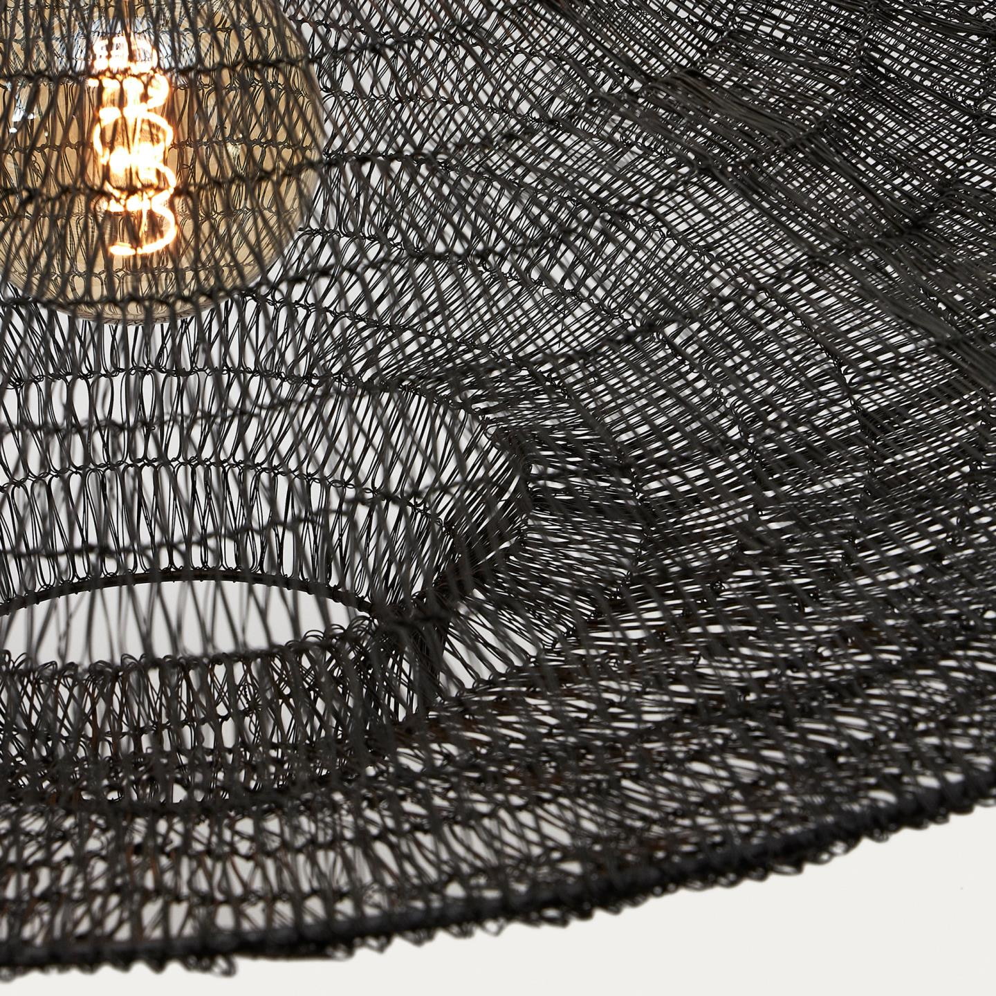 Kave Home Hanglamp 'Makai' 87cm, kleur Zwart