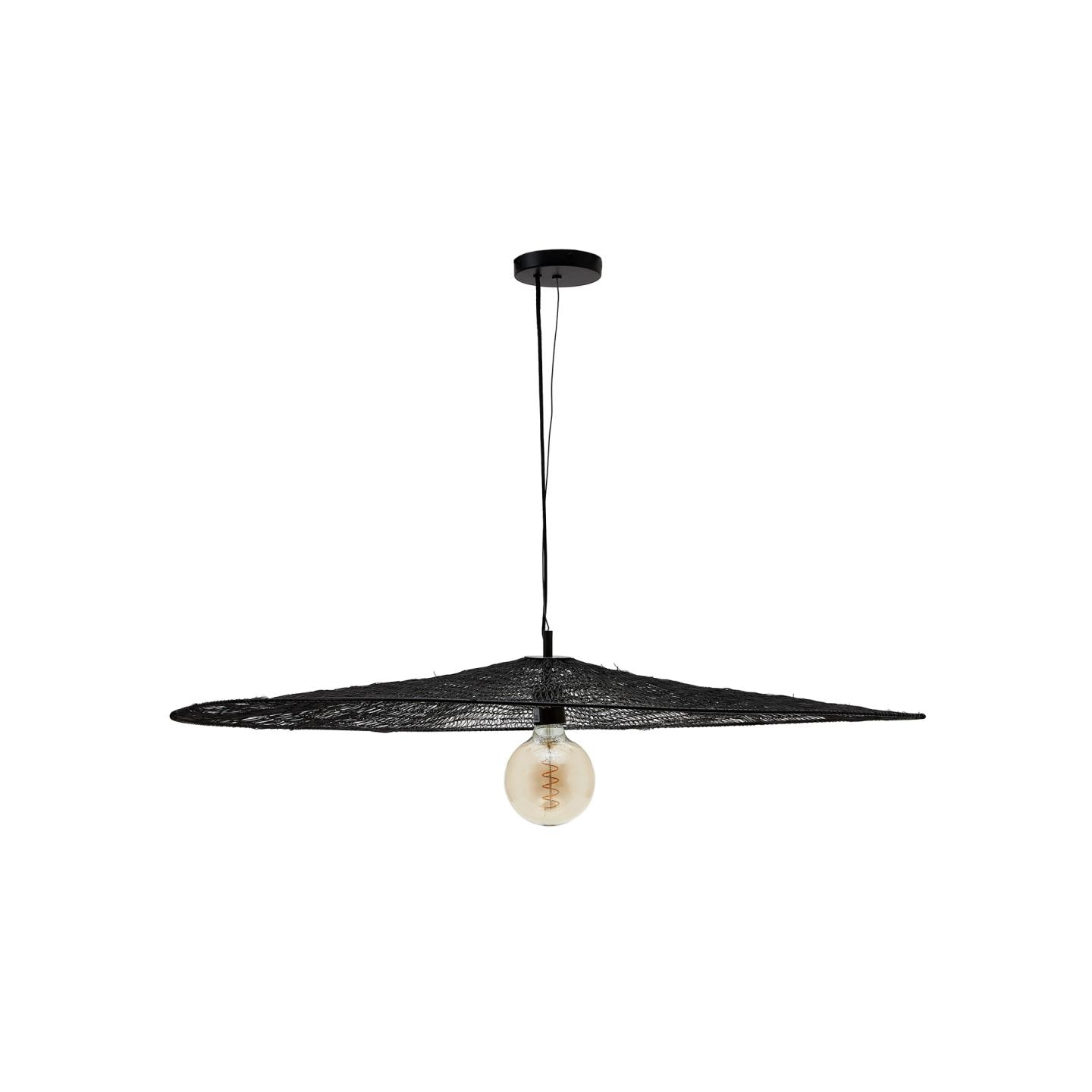 Kave Home Hanglamp 'Makai' 100cm, kleur Zwart