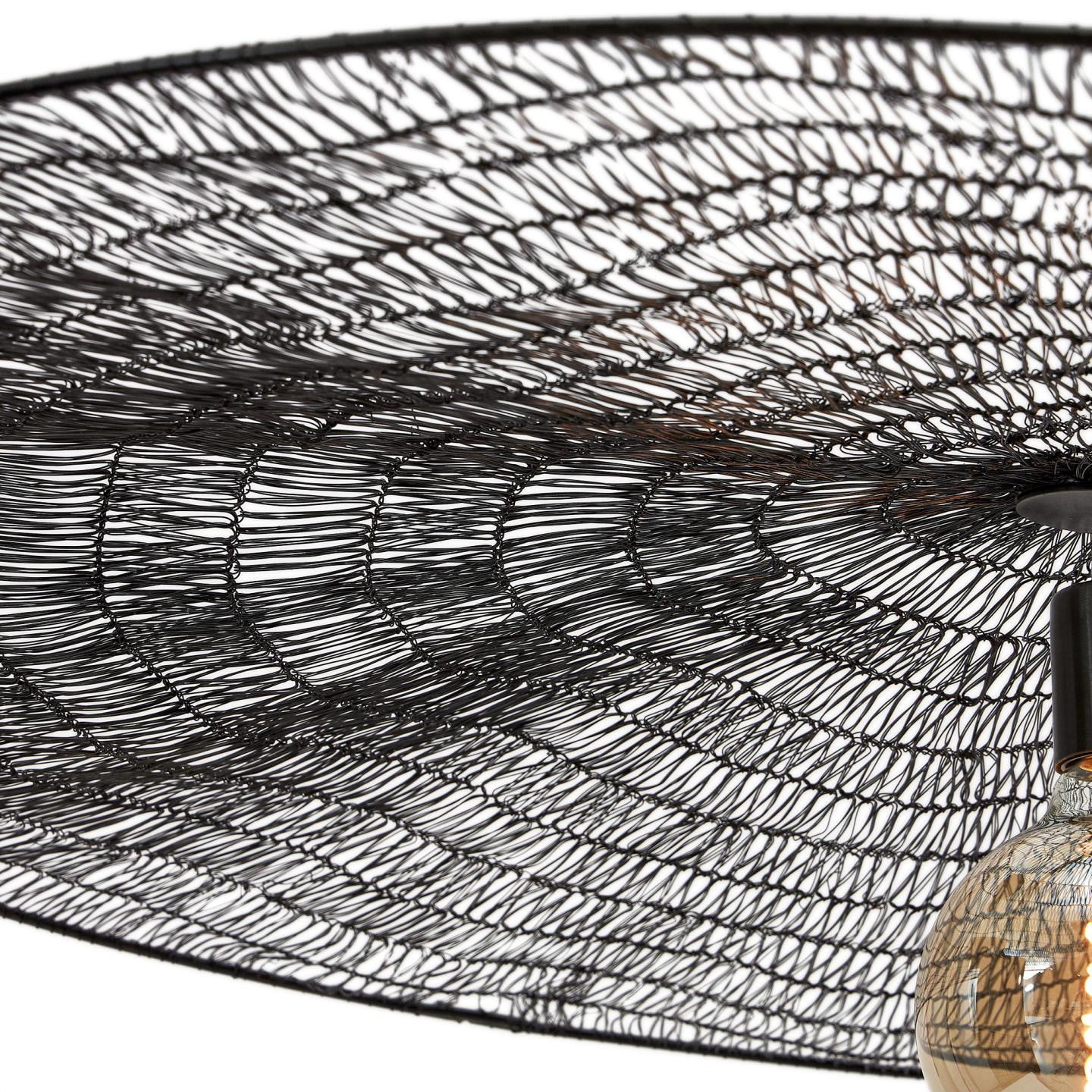 Kave Home Hanglamp 'Makai' 100cm, kleur Zwart