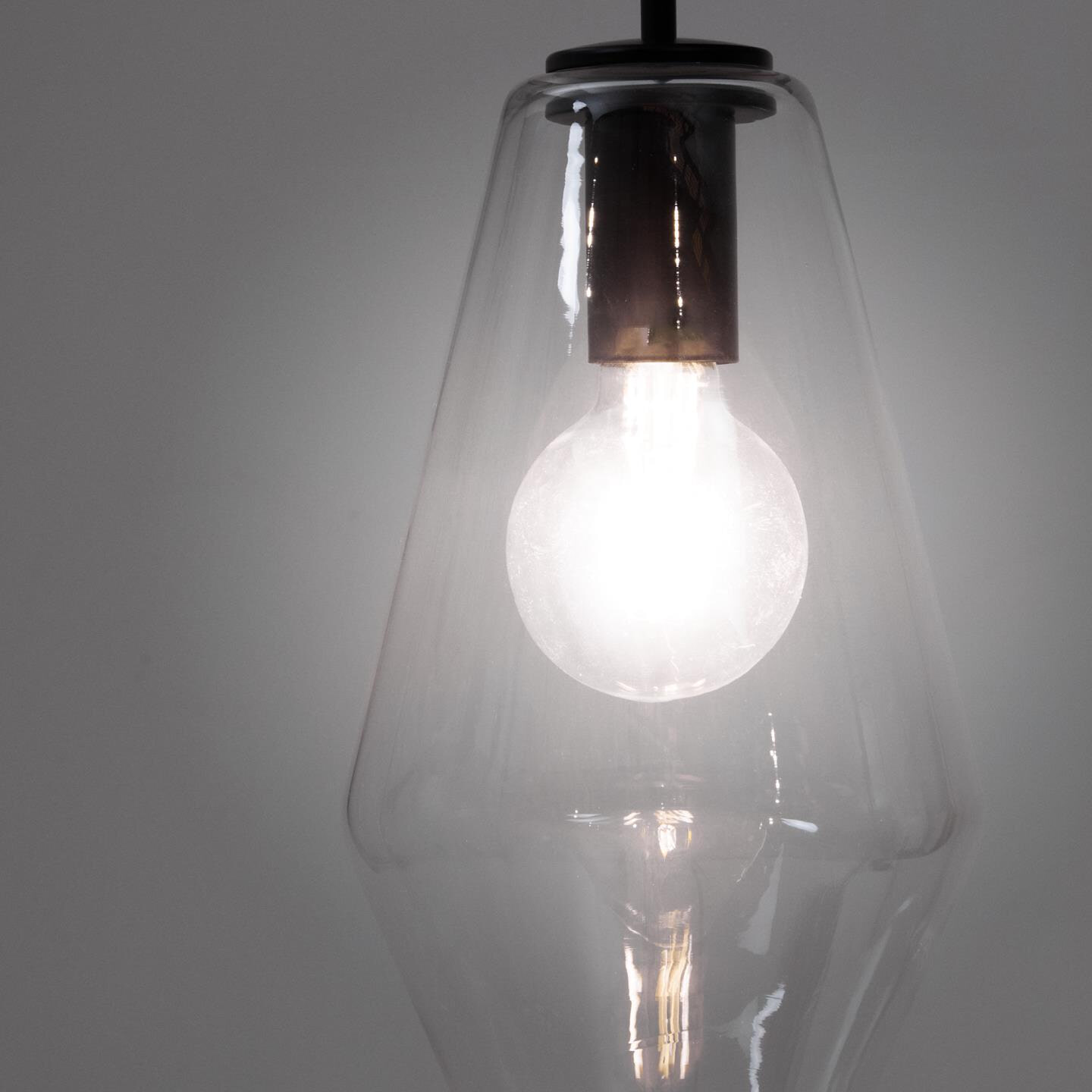 Kave Home Hanglamp 'Mao' Glas, Ø17cm