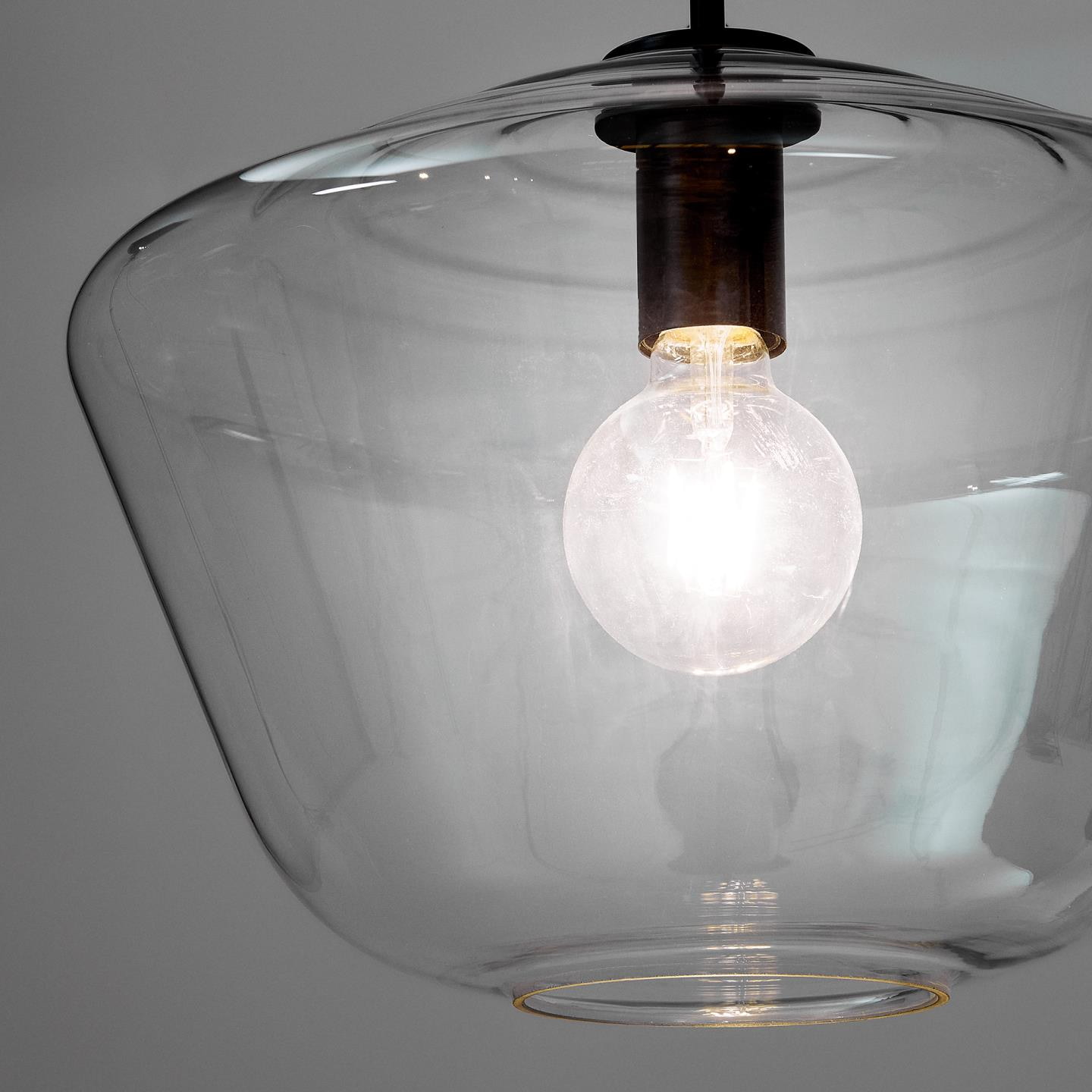 Kave Home Hanglamp 'Mao' Glas, Ø34cm