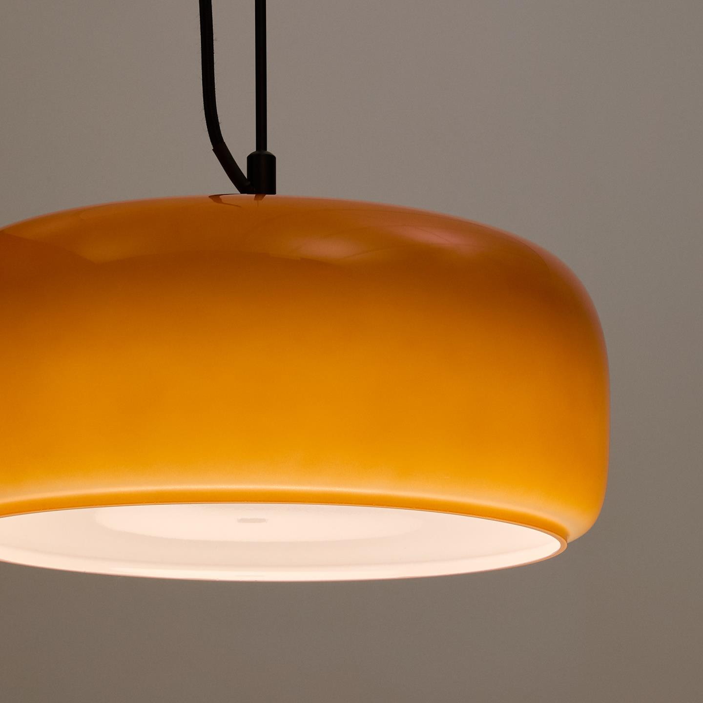 Kave Home Hanglamp 'Reig' 38cm, kleur Oranje