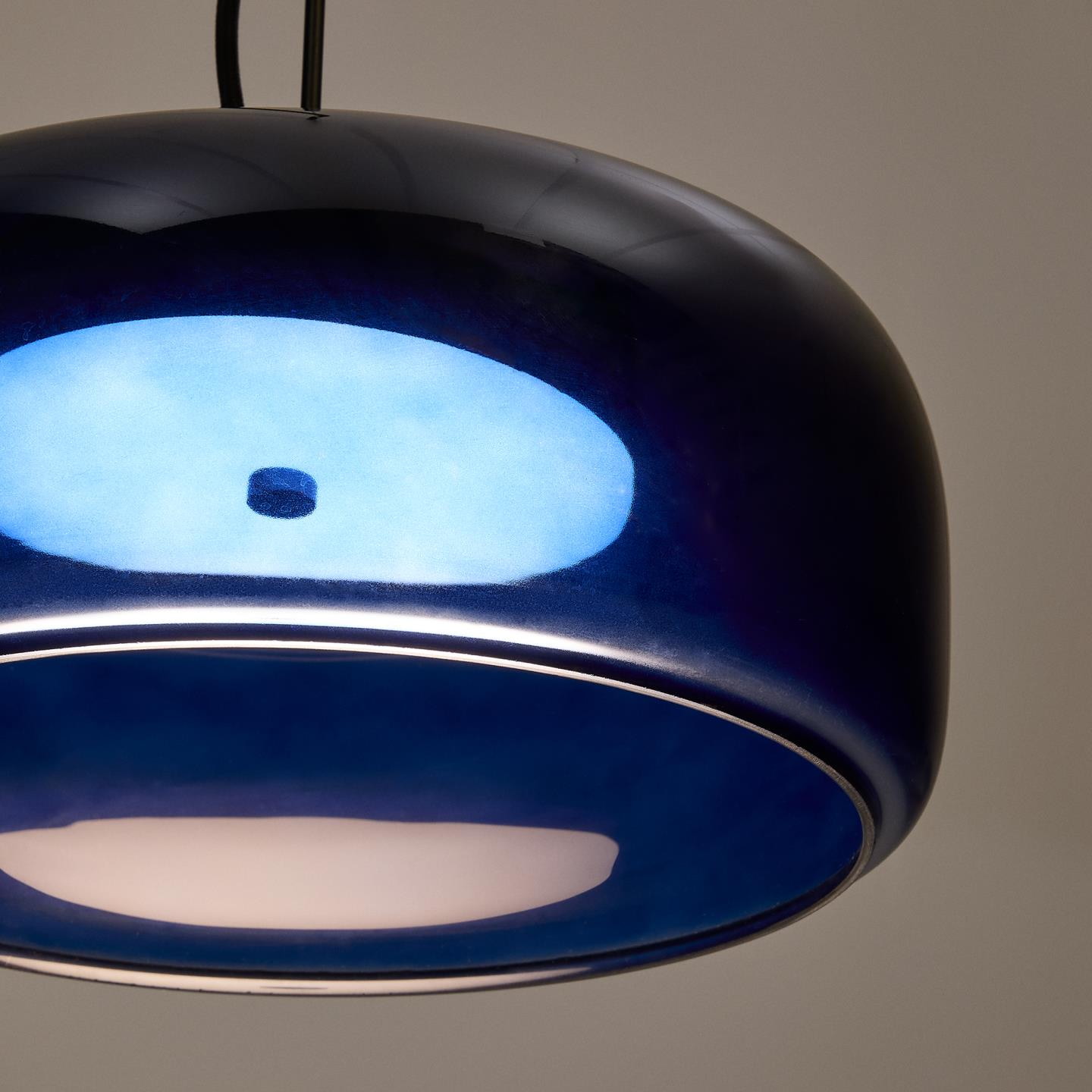 Kave Home Hanglamp 'Reig' 38cm, kleur Blauw