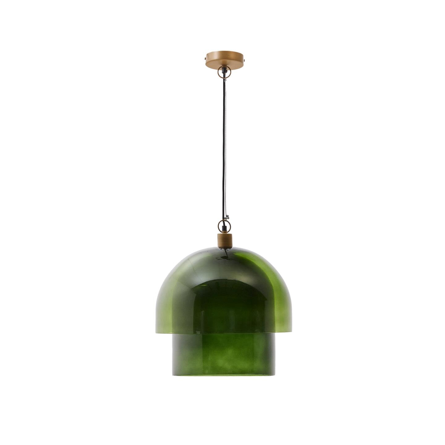 Kave Home Hanglamp Vitri Glas, 40cm - Groen