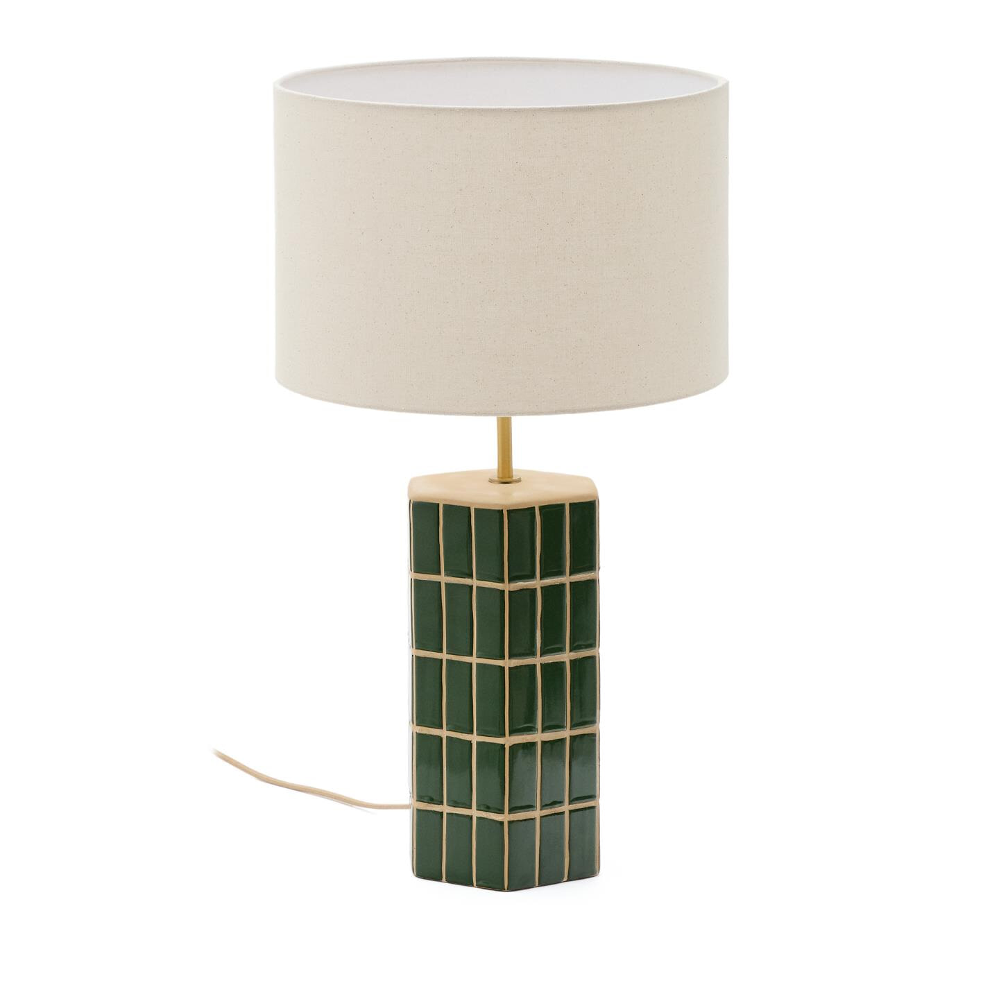 Kave Home Tafellamp Rue Keramiek - Groen