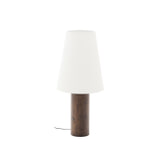 Kave Home Vloerlamp 'Marga' Rubberhout, 110cm, kleur Bruin