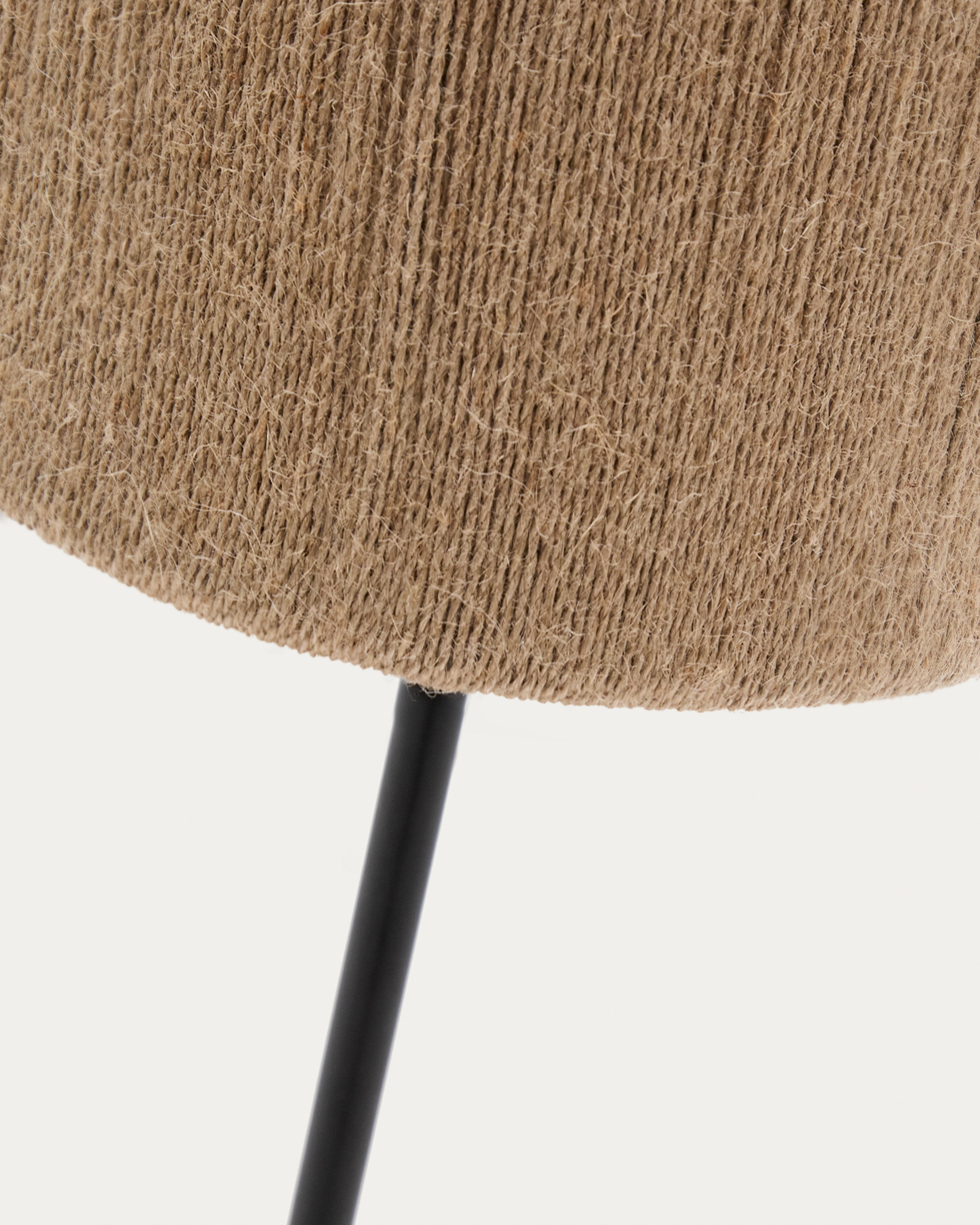 Kave Home Vloerlamp 'Kor' Acaciahout en jute, 147cm